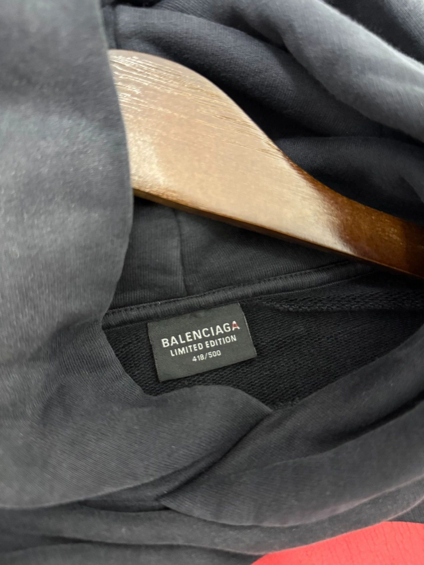 Balenciaga Balenciaga x BFRND 24ss Forbidden Distressed OS Hoodie Size US S / EU 44-46 / 1 - 6 Thumbnail