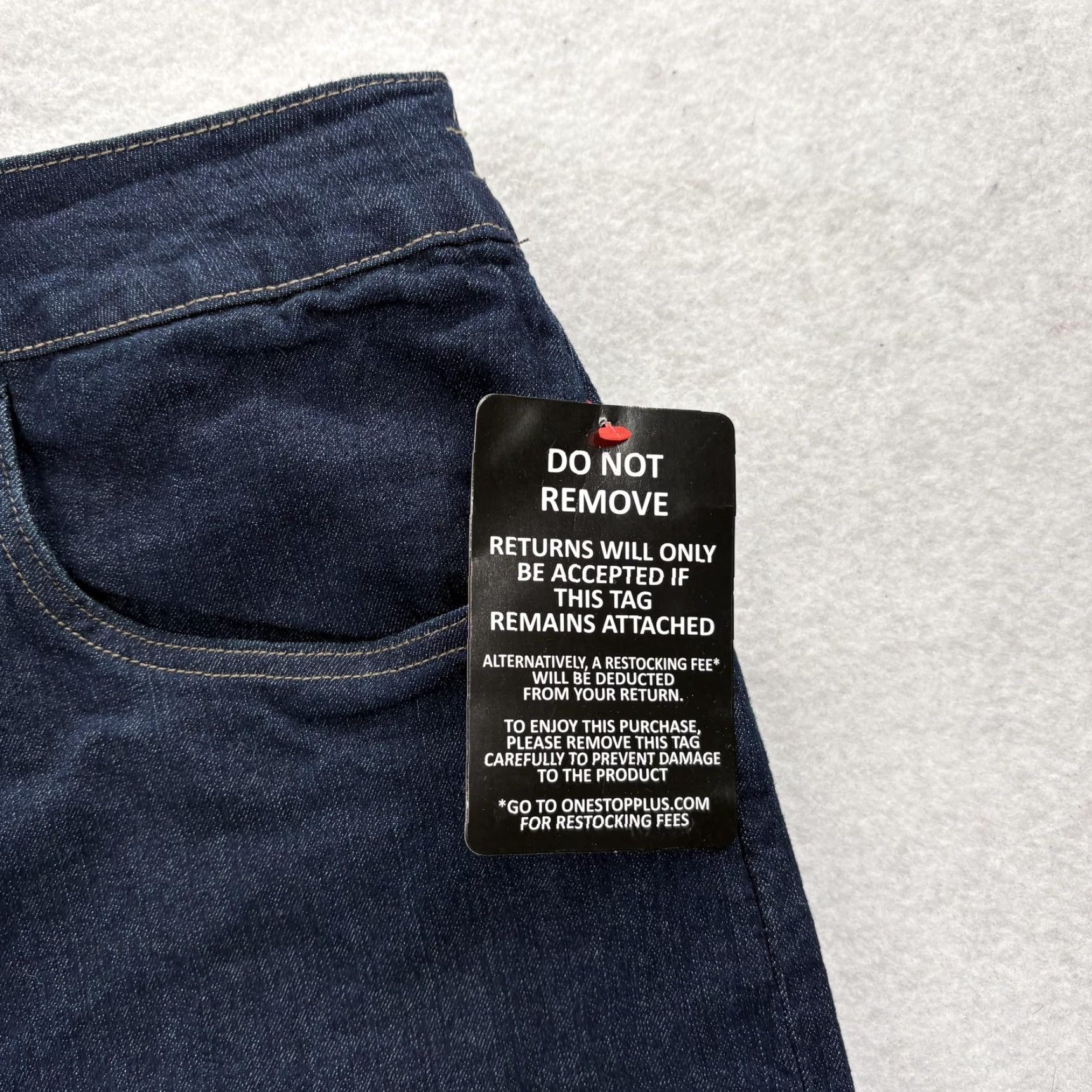 Vintage Catherines Right Fit Jeans Womens 30W Petite Blue Dark Wash Stretch Straight 5-Pocket Denim Zip Jeans Womens Boys? Size 30" / US 8 / IT 44 - 3 Thumbnail