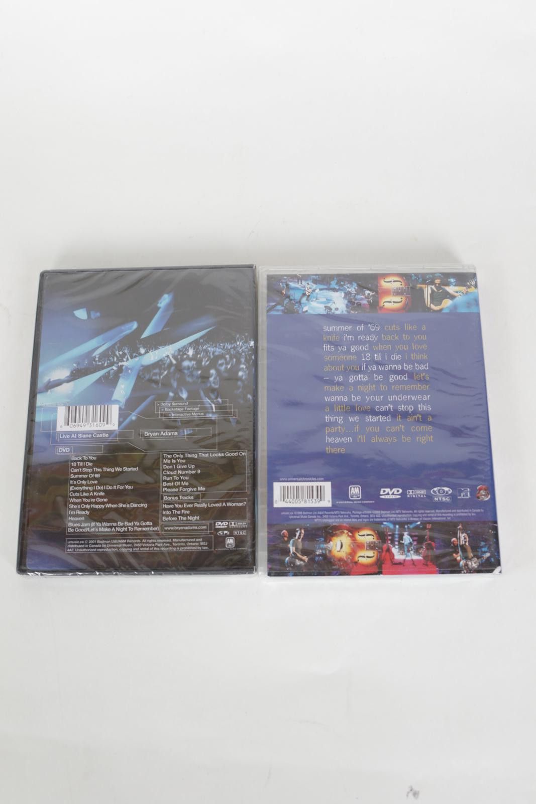 Other 00's Byran Adams Unplugged & Slane Castle Concert Bundle DVD Size ONE SIZE - 2 Thumbnail
