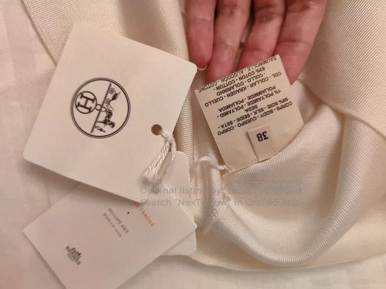 Hermes Hermes Mulberry silk base layer top Size XS / US 0-2 / IT 36-38 - 5 Thumbnail
