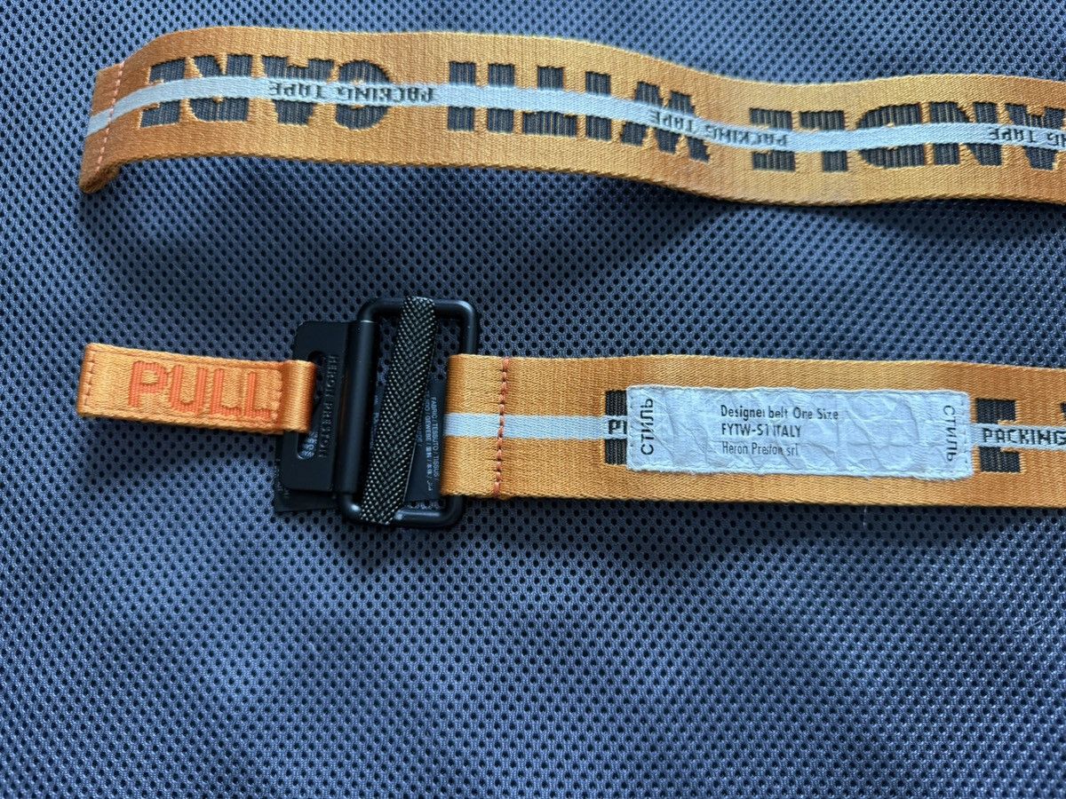 Heron Preston Heron Preston Handle With Care Tape Belt Size ONE SIZE - 2 Thumbnail