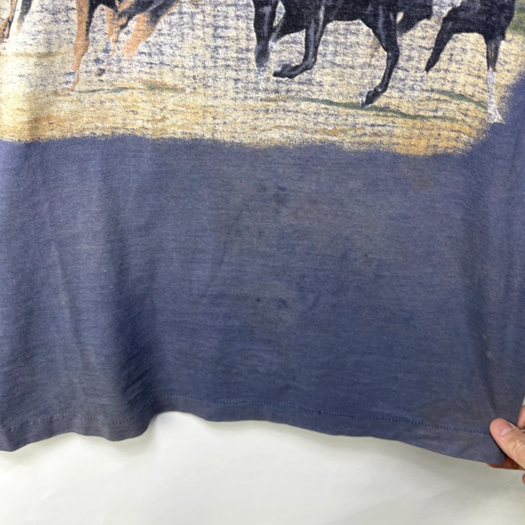 Vintage VINTAGE 90s Sun Faded Horse Nature T Shirt Large Size US M / EU 48-50 / 2 - 6 Thumbnail