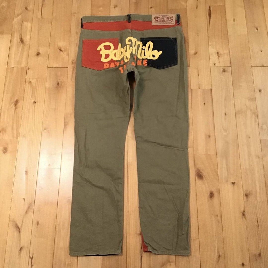 Bape BAPE Milo Embroidered Crazy Pants a bathing ape ★size XL Size US 36 / EU 52 - 3 Thumbnail