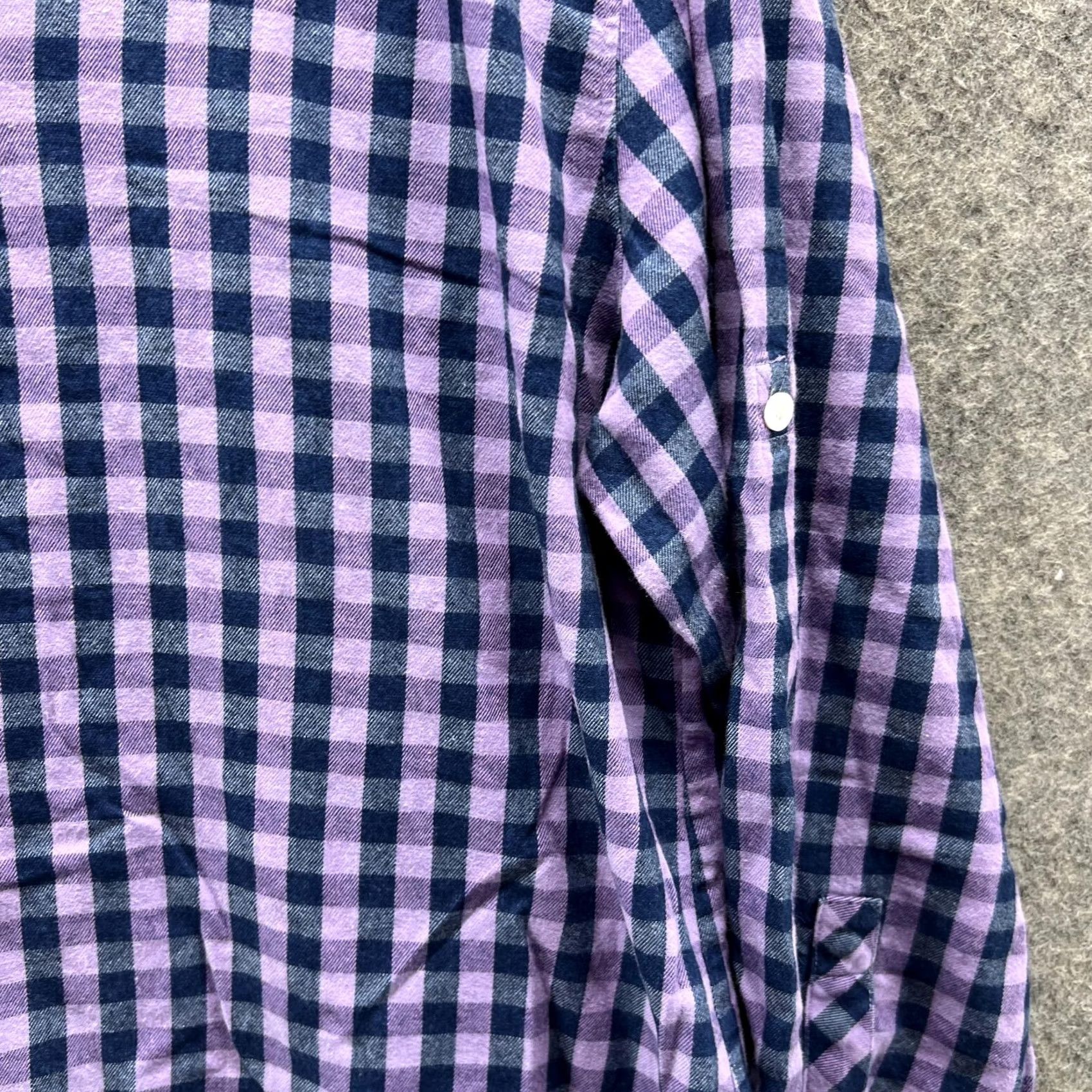 Tommy Bahama VINTAGE? No — Tommy Bahama Shirt Women Large Purple Casual Button Down Preppy Checkered Size L / US 10 / IT 46 - 6 Thumbnail