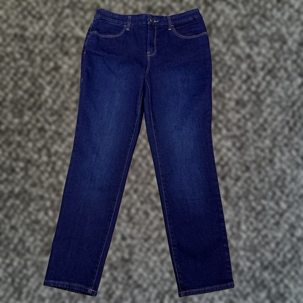 Vintage Chicos Jeans Ankle Slim Leg 0.5 Blue Denim Stretch 5-Pocket City Womens Boys? Size 25" / US 0 / IT 36 - 1 Thumbnail