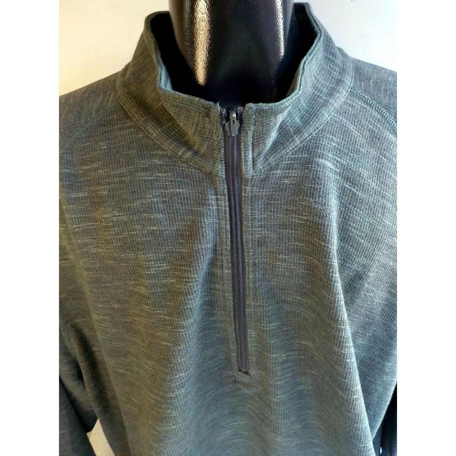 Tommy Bahama Tommy Bahama 1/4 Zip Sweatshirt Reversible Green 3XL Knit Mock Neck Zip Casual Men Sweater Size US XXL / EU 58 / 5 - 2 Thumbnail