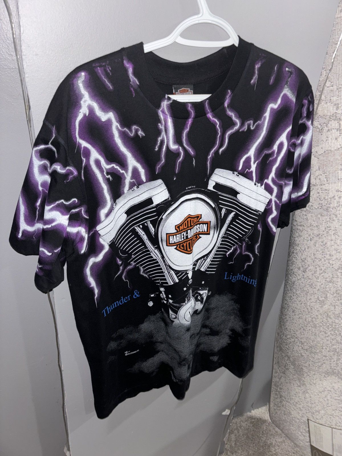 Harley Davidson vintage Lightning Harley Davidson shirt Size US L / EU 52-54 / 3 - 6 Thumbnail