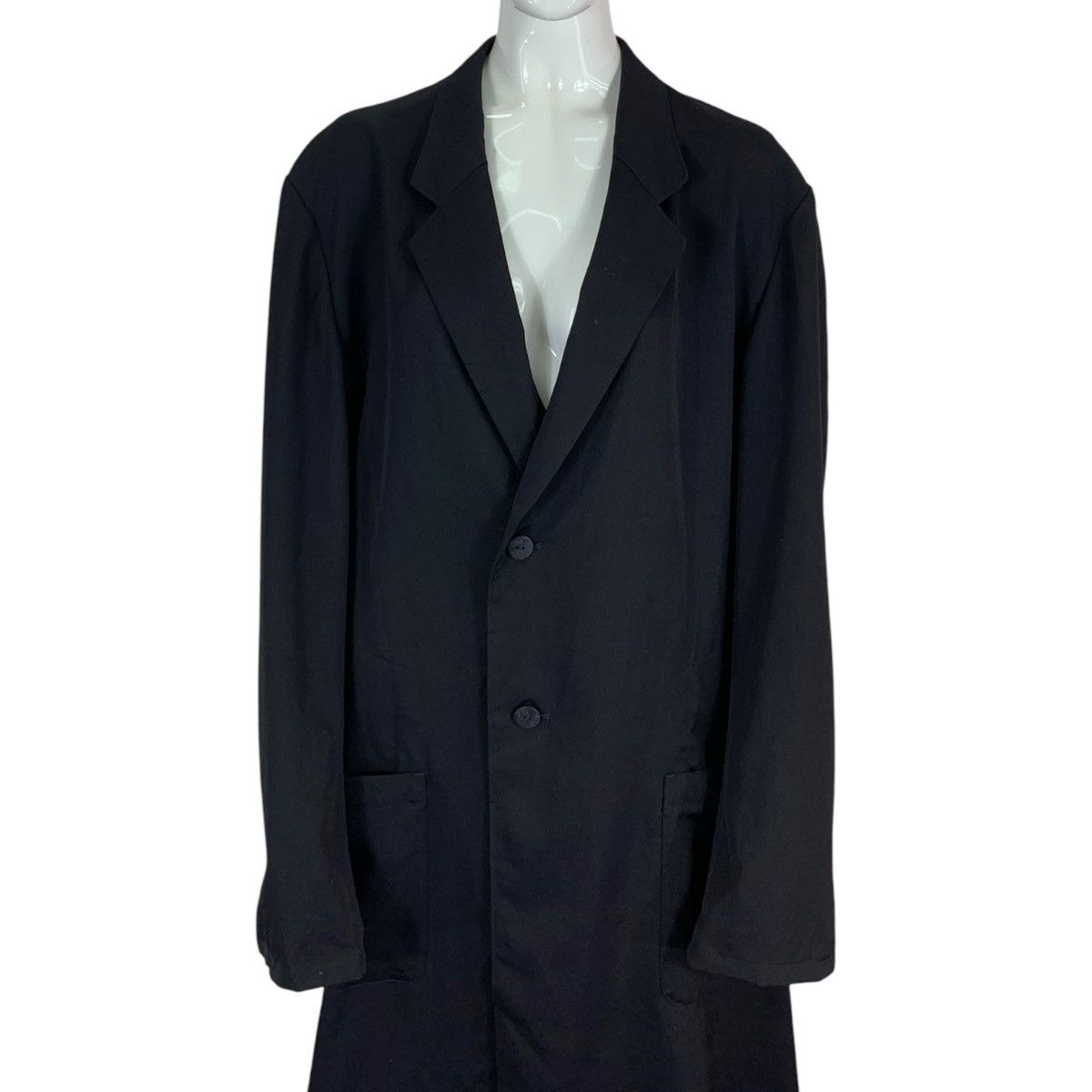 Yohji Yamamoto SS 2023 YOHJI YAMAMOTO POUR HOMME OVERCOAT JACKET Size US M / EU 48-50 / 2 - 3 Thumbnail