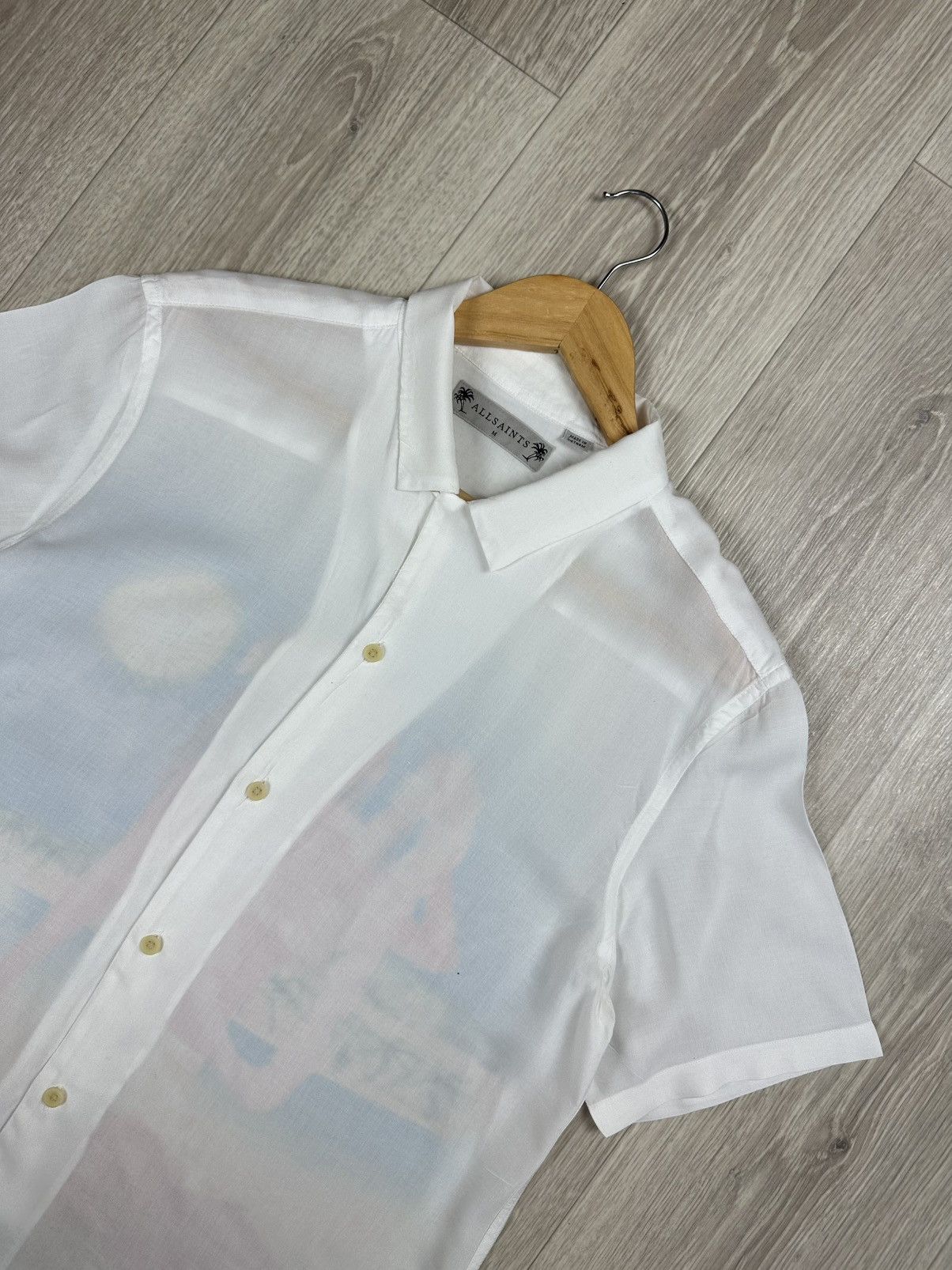 Allsaints Allsaints Viscose Girl Print Hawaiian Shirt Short Sleeve Size US M / EU 48-50 / 2 - 6 Thumbnail