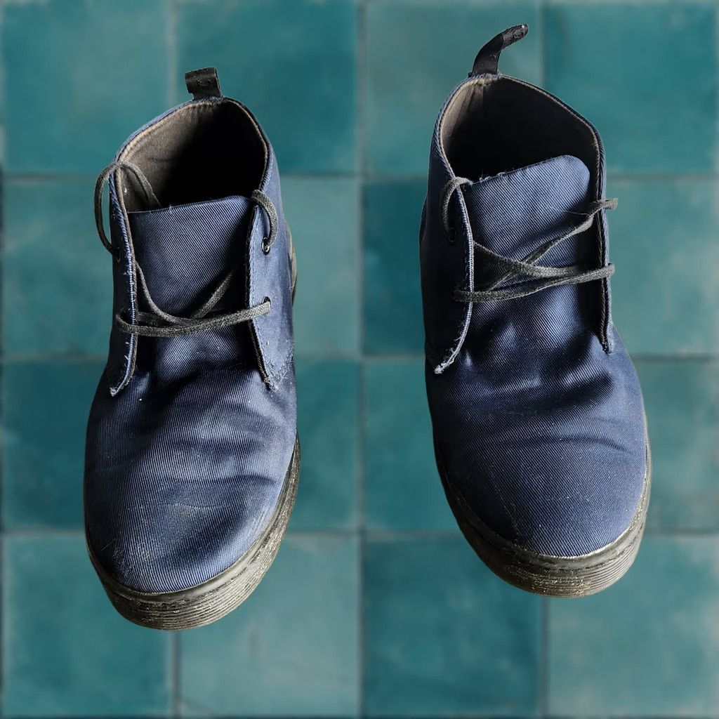 Dr. Martens Dr Martens DAYTONA Boots / BLUE Satin / Women’s US Size 9L - NEEDS CLEANING Size US 9 / IT 39 - 1 Thumbnail