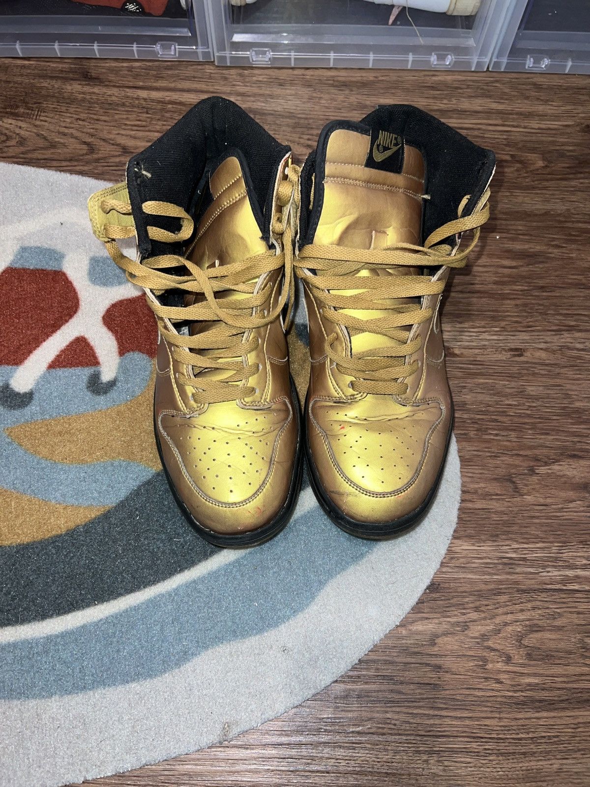 Nike OG Gold Nike High Olympic Dunk . Size 10.5 Olympic Size US 10.5 / EU 43-44 - 2 Thumbnail