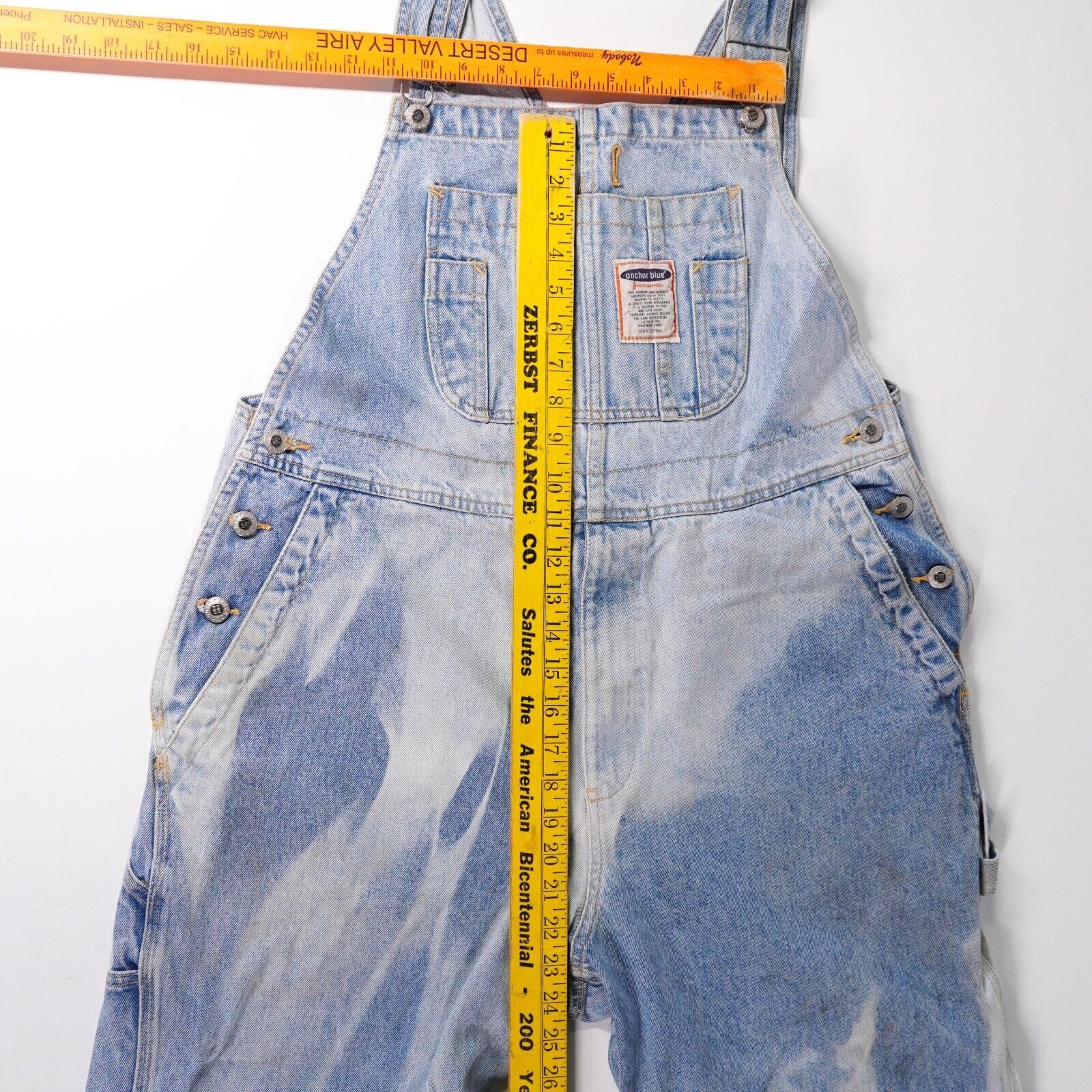 Anchor Blue Anchor Blue Vintage Overalls Cotton Denim Jeans Pants Slacks Size 36" / US 14 / IT 50 - 2 Thumbnail