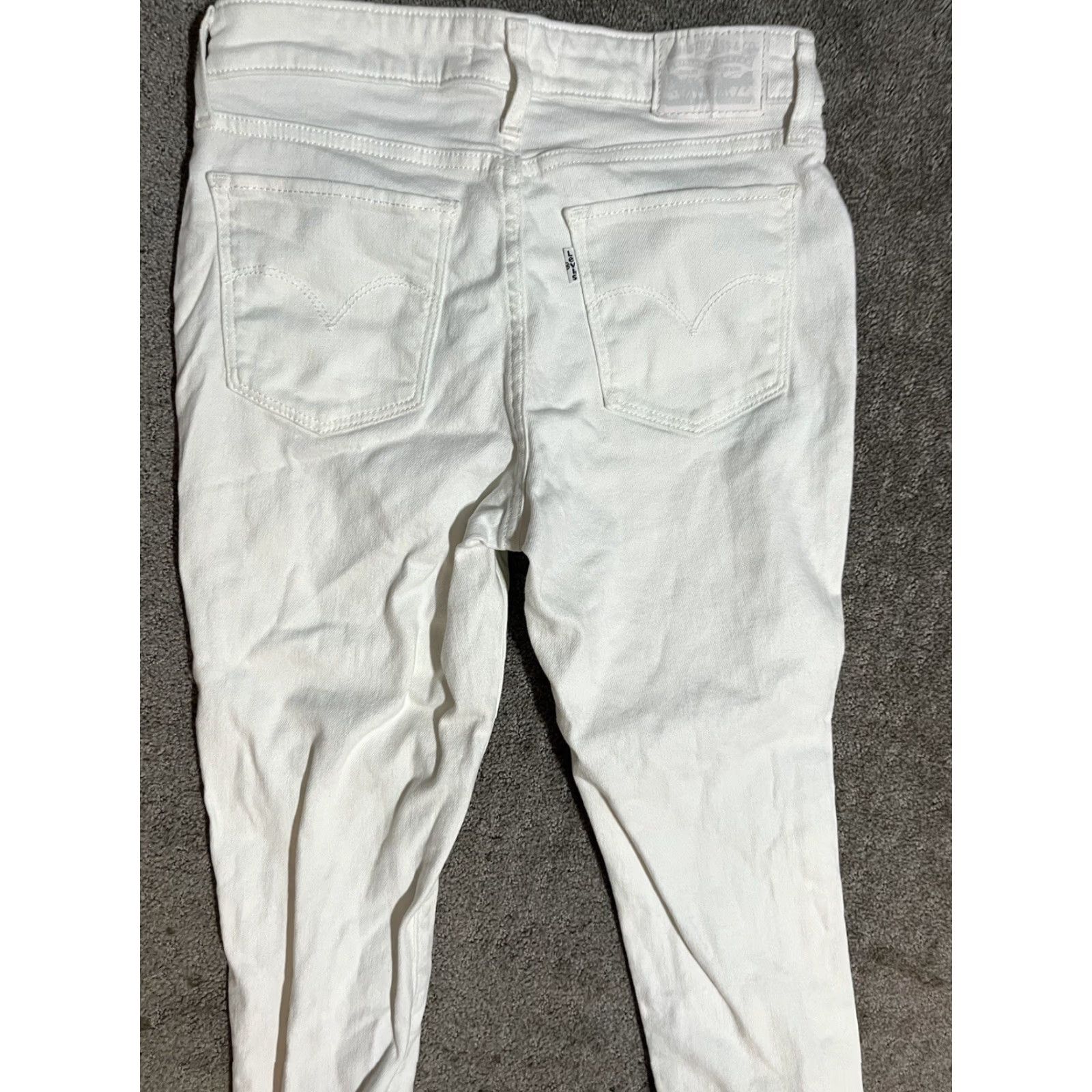 Levi's Levi's 711 Skinny Womens Jeans White 26x30 Size 26" / US 2 / IT 38 - 2 Thumbnail