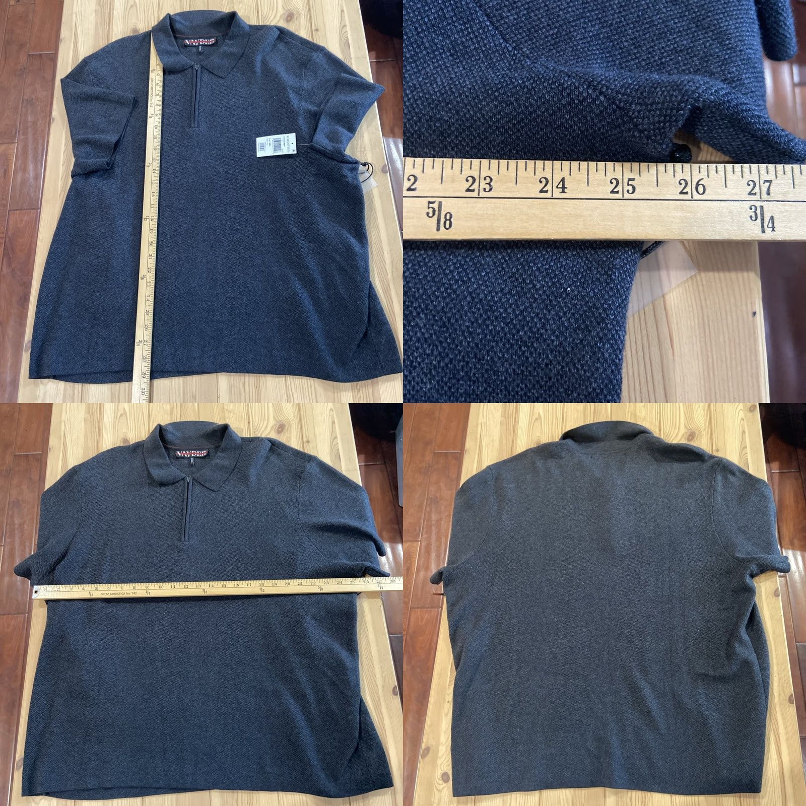 Vintage VAYDER Arnold 1/4 Zip Polo Shirt Sweater Black 2XL Mens Shirt Polo 1/4 Zip Size US XXL / EU 58 / 5 - 8 Thumbnail
