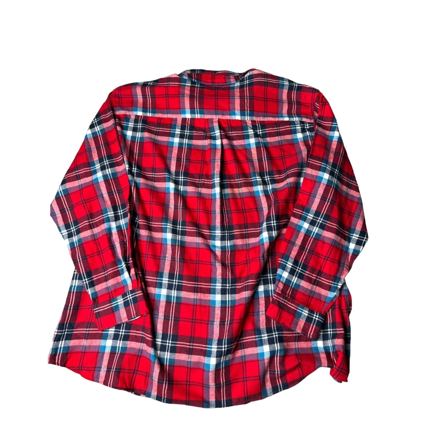 Vintage HB Flannel Shirt DXL Red Plaid Long Sleeve Button Up Casual 3XLT Size US XXL / EU 58 / 5 - 8 Thumbnail