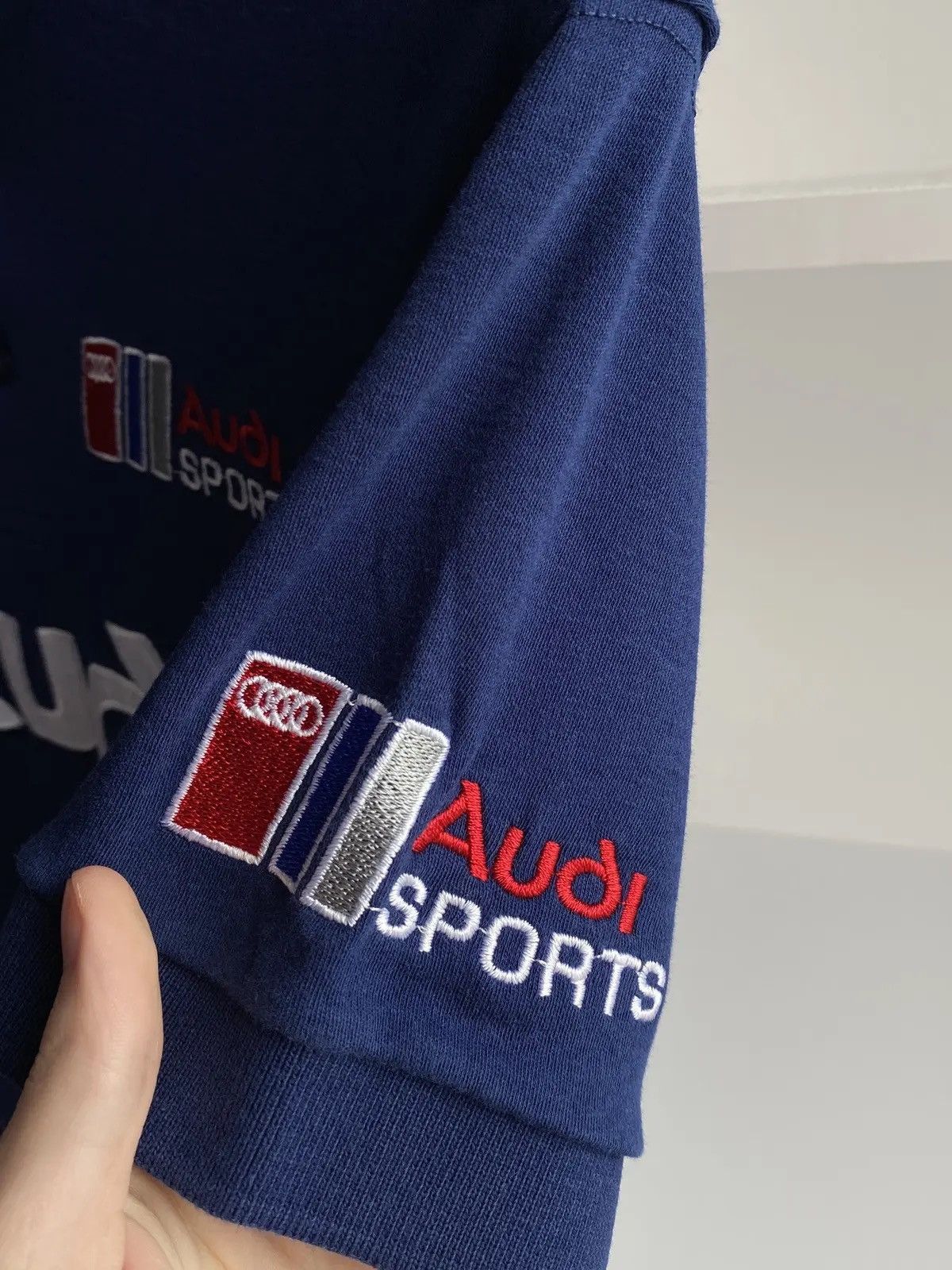 Audi × Vintage Vintage Audi Sports Racing polo tee Size US L / EU 52-54 / 3 - 4 Thumbnail