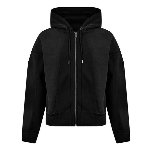 image of A Cold Wall O1G2R1Mq0524 Zip Hoodies In Black, Men's (Size Medium)