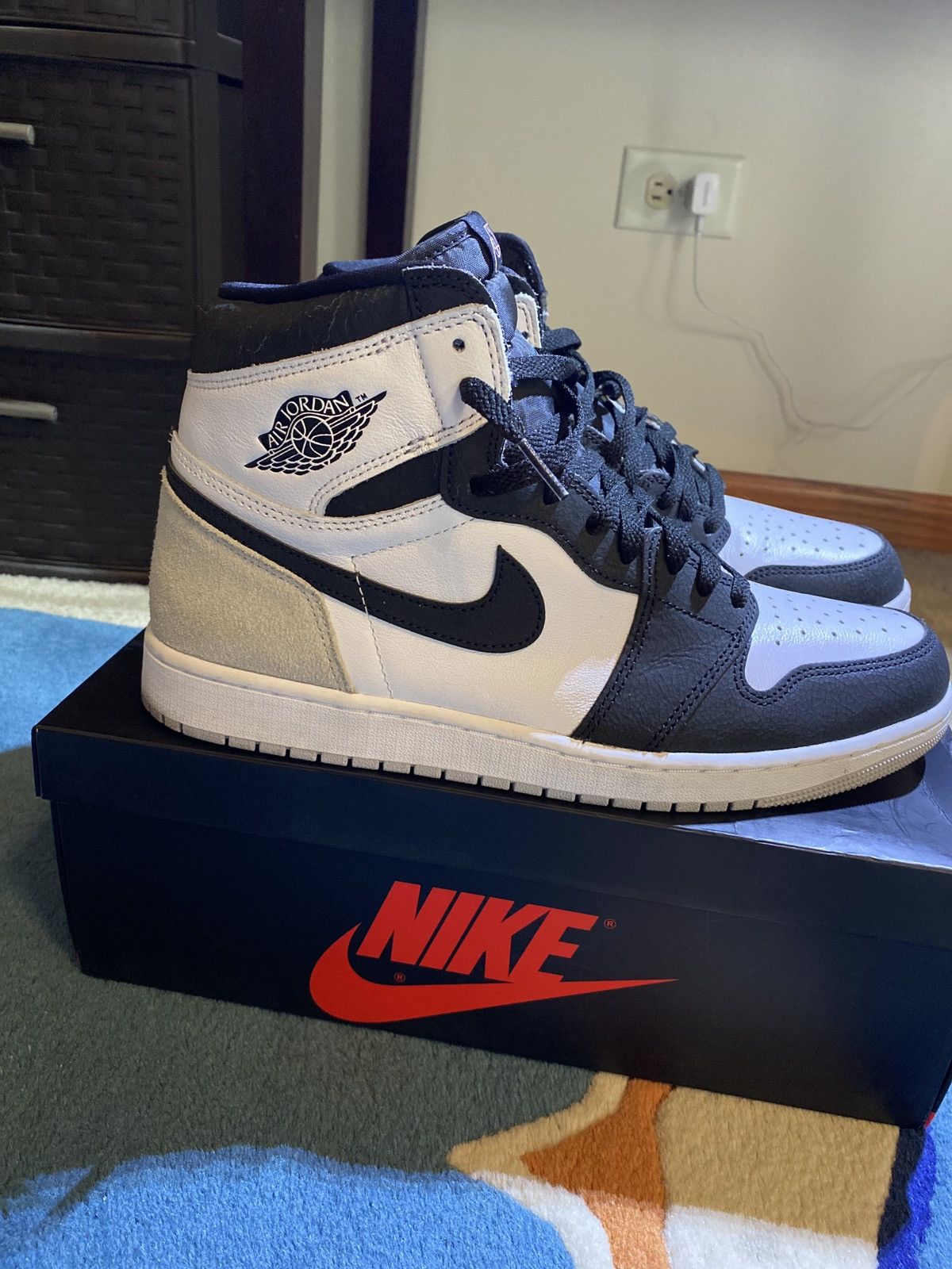Jordan Brand × Nike Nike Jordan 1 High ‘Stage Haze’ Size US 12 / EU 45 - 6 Thumbnail