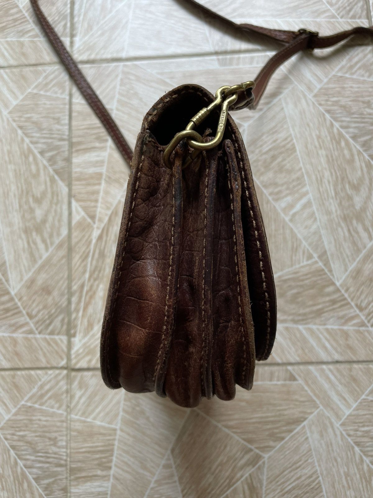 Vintage Archive Vintage Italy The Bridge Brown Leather Shoulder Bag Size ONE SIZE - 9 Thumbnail