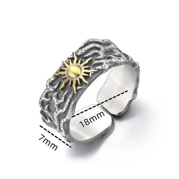 Designer Resizeable Vintage Sun Rings Size ONE SIZE - 5 Thumbnail