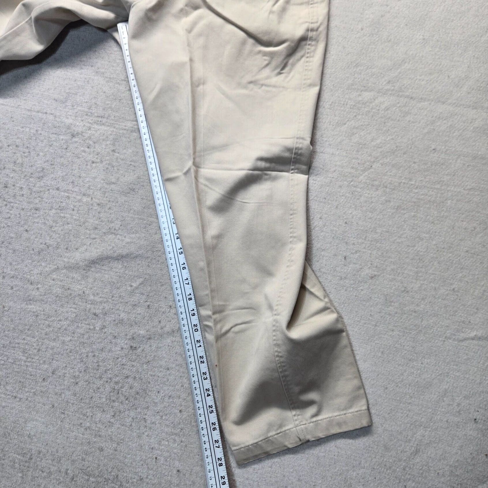 Farah Authentic Khaki Hued Cotton Twill Chino Fabric Work Dress Pants for Adult Mens Size 38 Waist 30 Inseam Size US 38 / EU 54 - 7 Thumbnail
