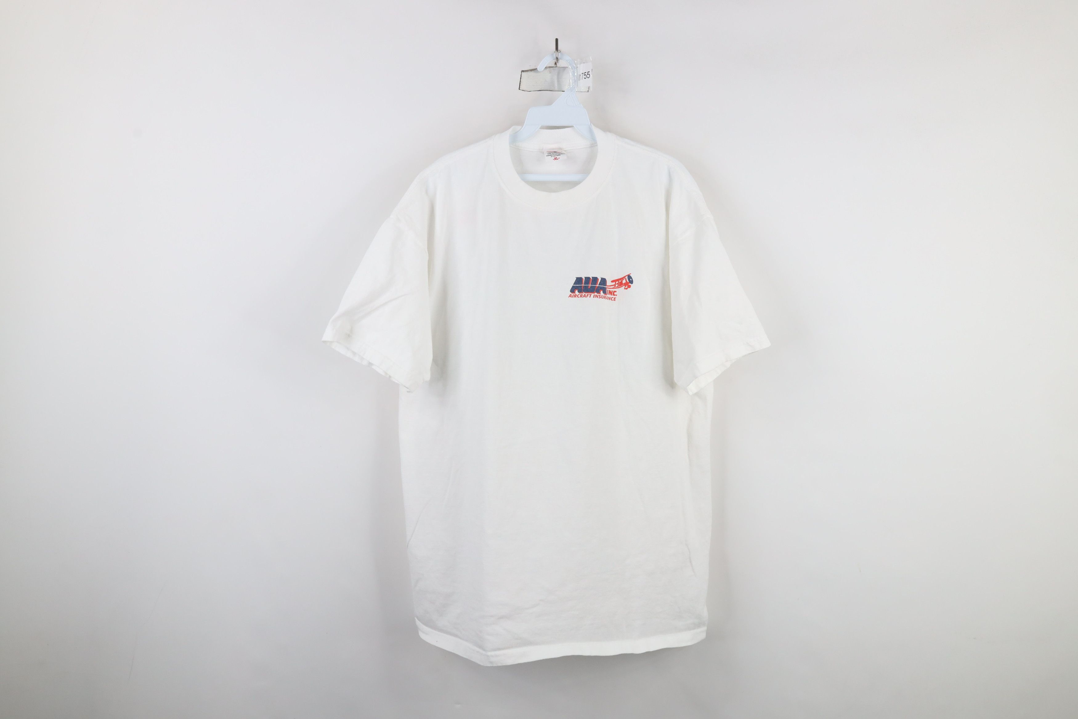Vintage Vintage 90s AUA Inc Aircraft Insurance Airplane T-Shirt Size US XL / EU 56 / 4 - 1 Thumbnail