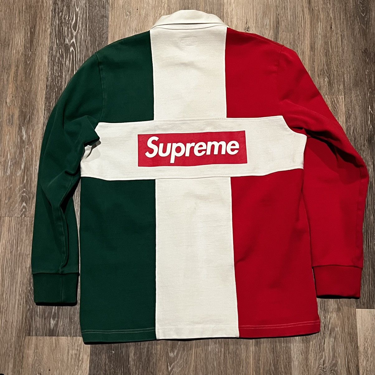 Supreme Supreme Split Box Logo Rugby Top Size US L / EU 52-54 / 3 - 24 Thumbnail