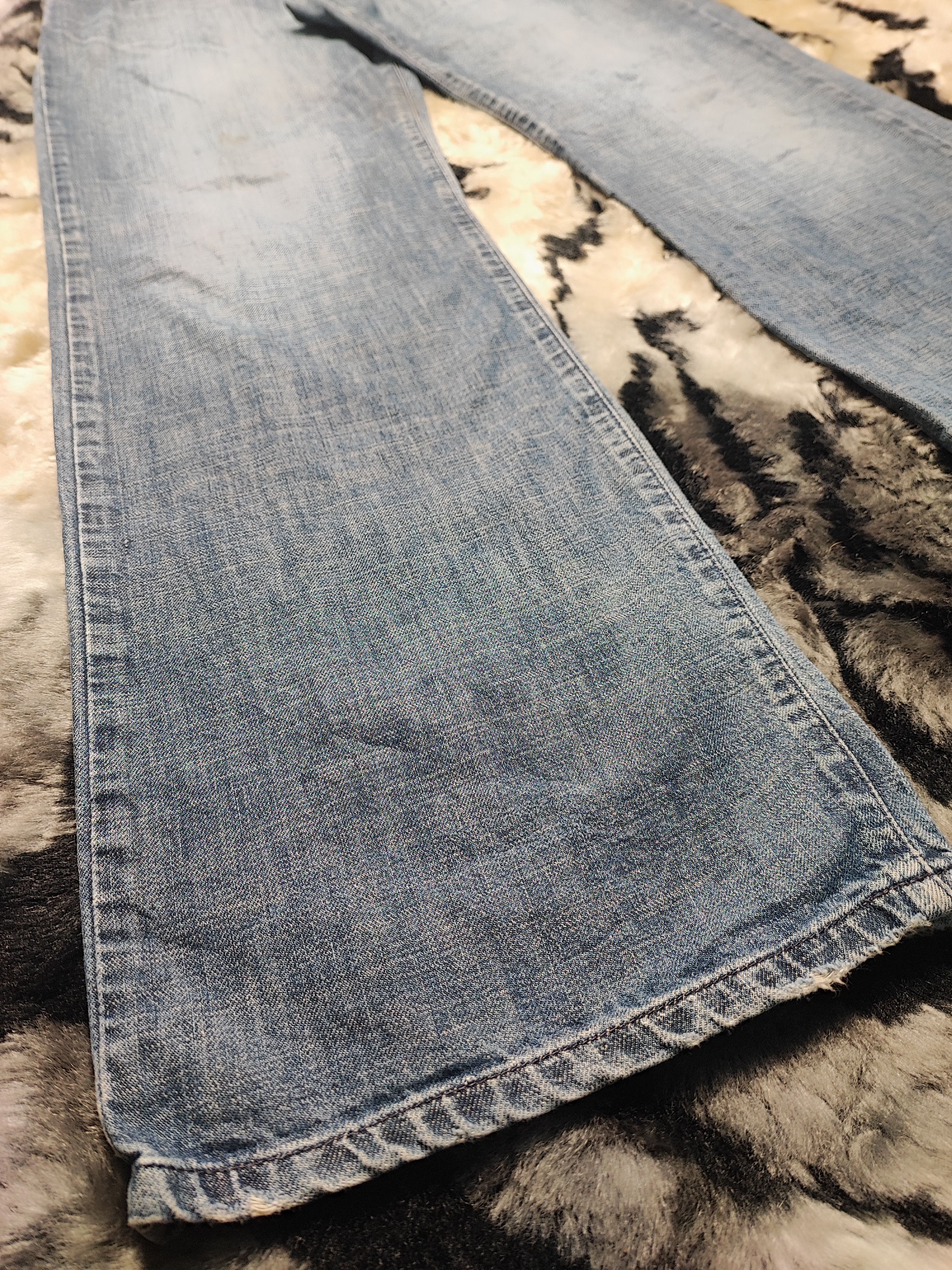 Jean Miss Sixty Bootcut Vintage Washed Flared Jeans Y2K Size 31" - 5 Thumbnail