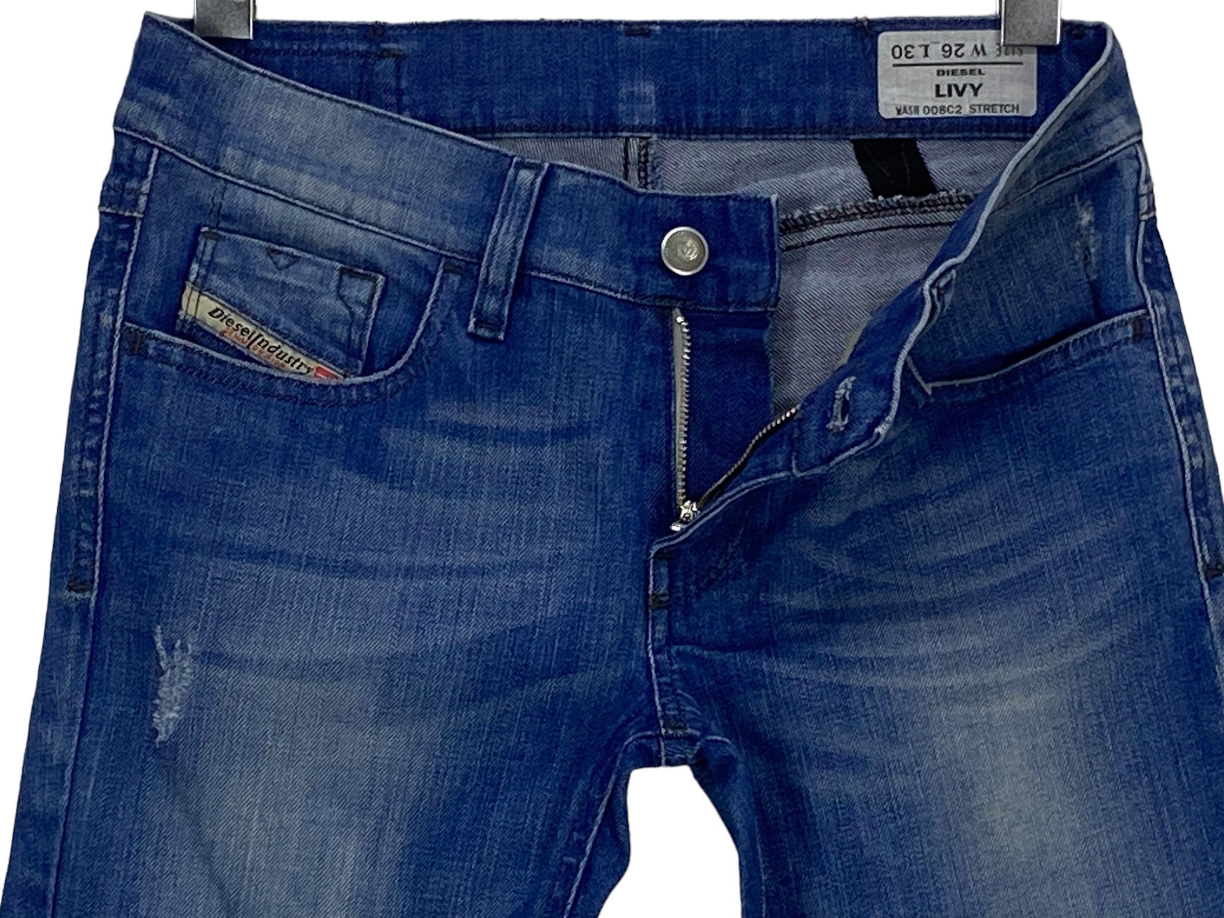 Diesel Diesel Distressed Jeans Faded Skinny Jeans Size 26" / US 2 / IT 38 - 7 Thumbnail
