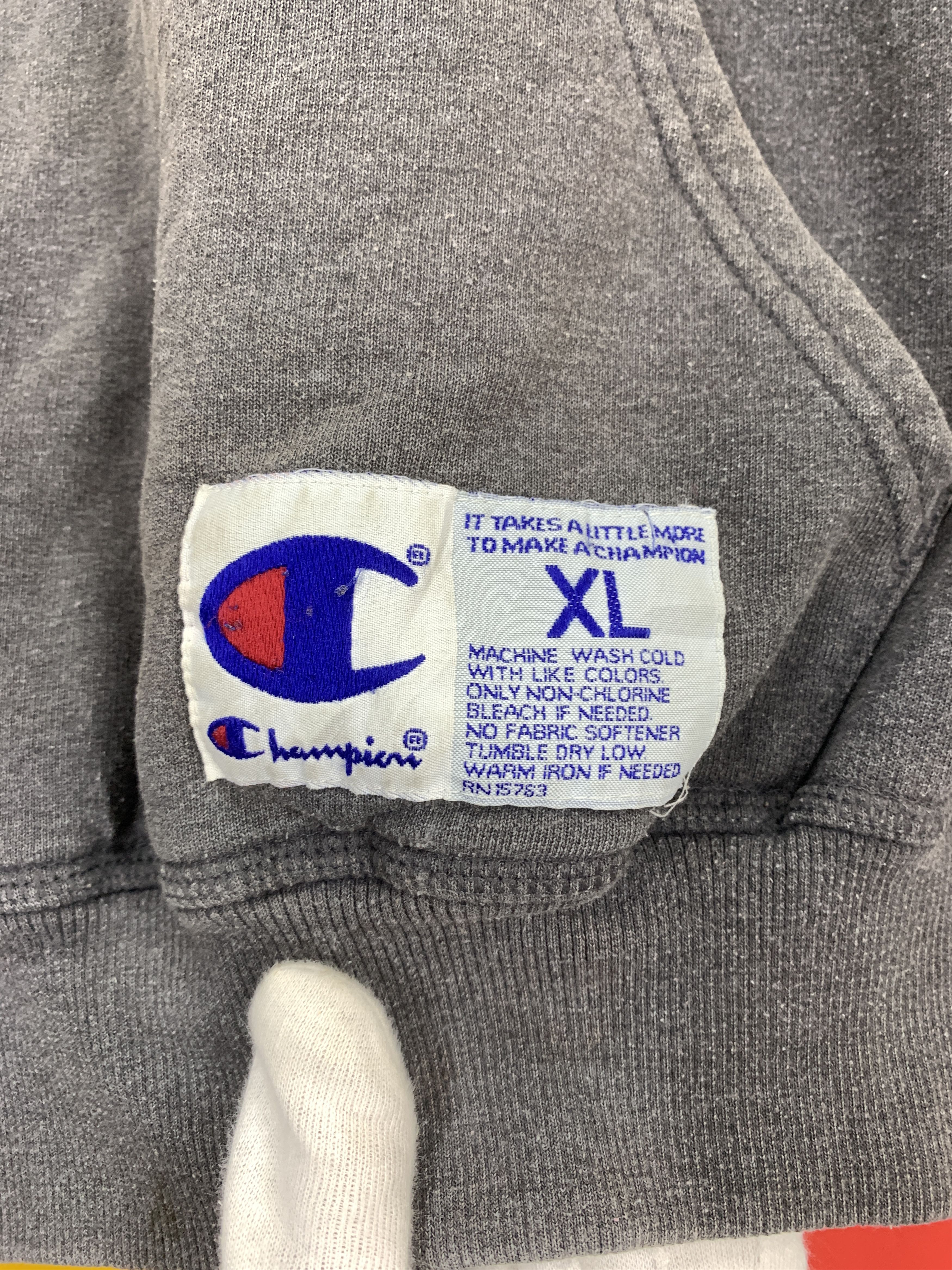Champion Y2K Vintage CHAMPION Hoodie Pullover #2214/21 Size US XL / EU 56 / 4 - 5 Thumbnail