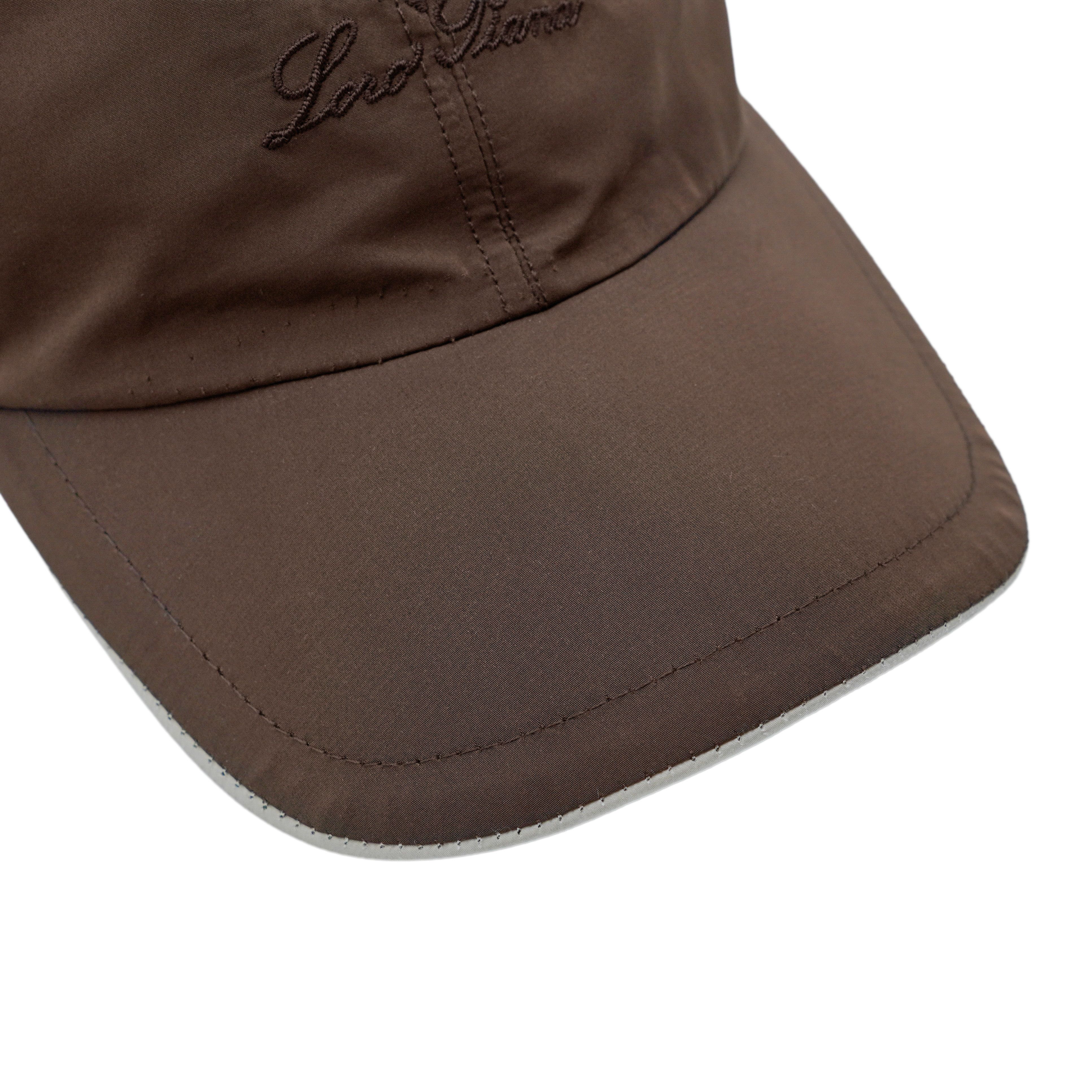Loro Piana Loro Piana Storm System Brown Embroidered Logo Baseball Cap Size ONE SIZE - 4 Thumbnail