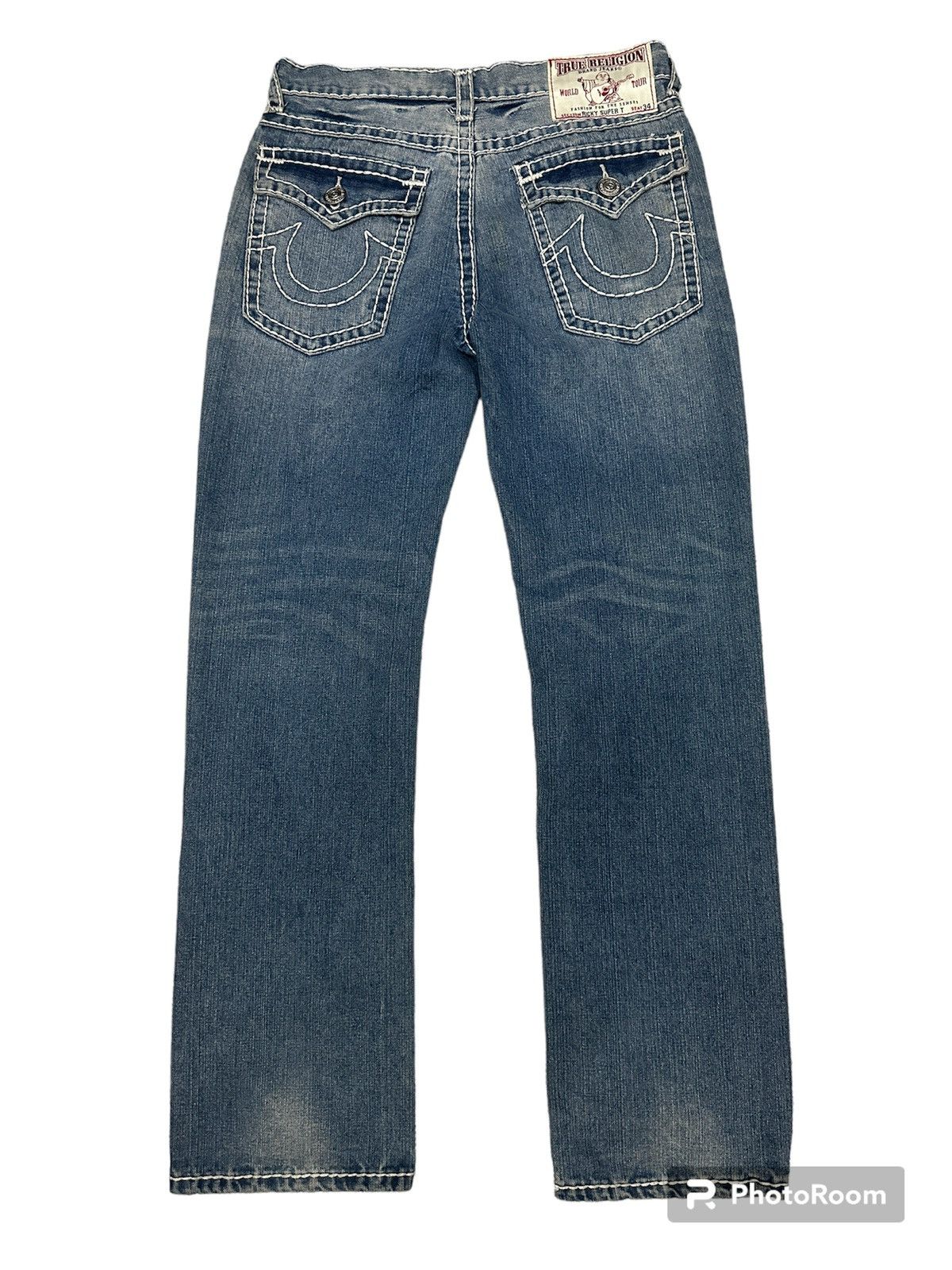 image of Vintage True Religion Made In Usa Y2K Jeans in Blue, Men's (Size 33)