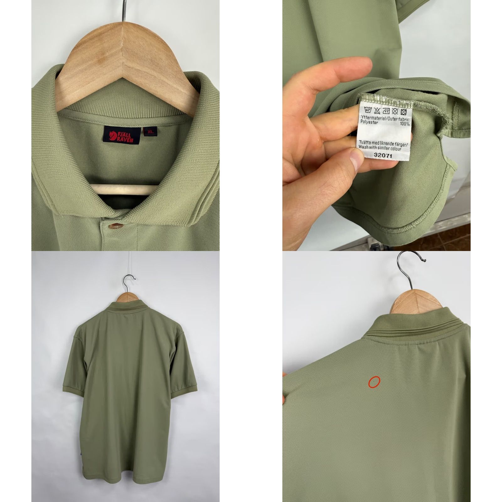 Olive Fjallraven Outdoor Polo Shirt Rare Retro Hype Y2K olive color size XL regular Size US XL / EU 56 / 4 - 8 Thumbnail
