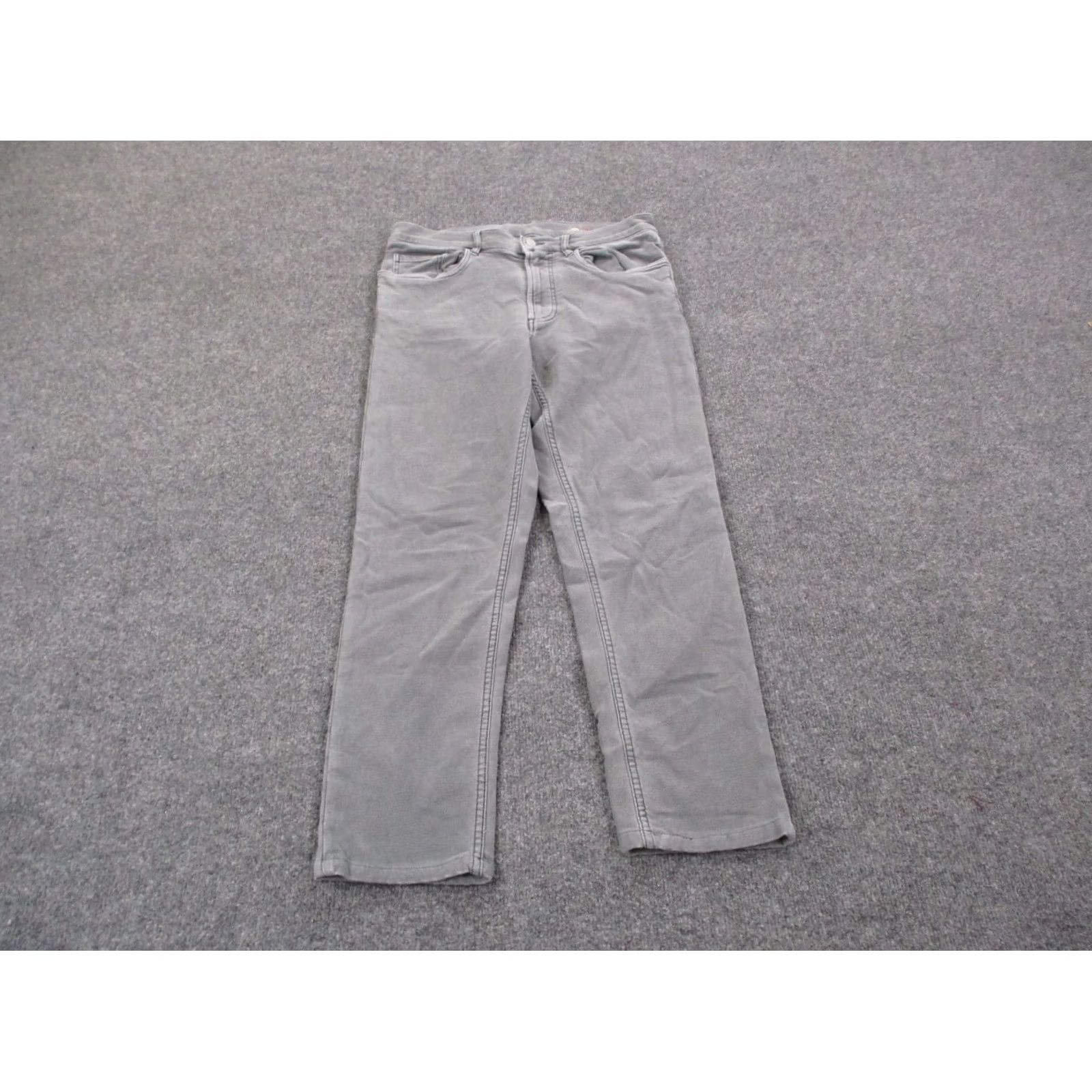 Faherty Faherty Pants Mens 32 Gray Chino Stretch Preppy Straight Business Casual Jeans Trousers Regular Gray Mens Size US 32 / EU 48 - 2 Thumbnail