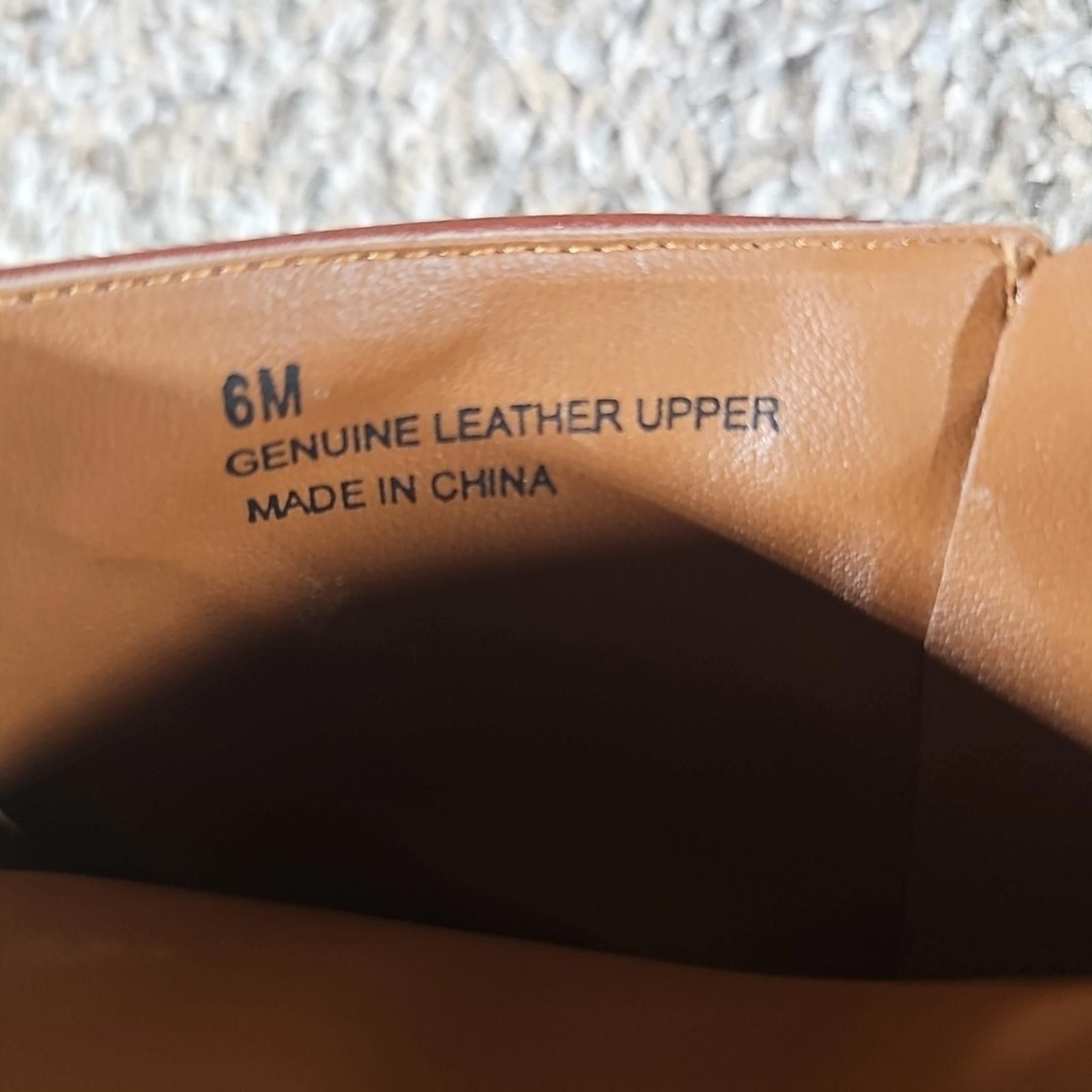 The Unbranded Brand Brown Genuine Leather Side Zip Boots 6M Size US 6 / IT 36 - 8 Thumbnail