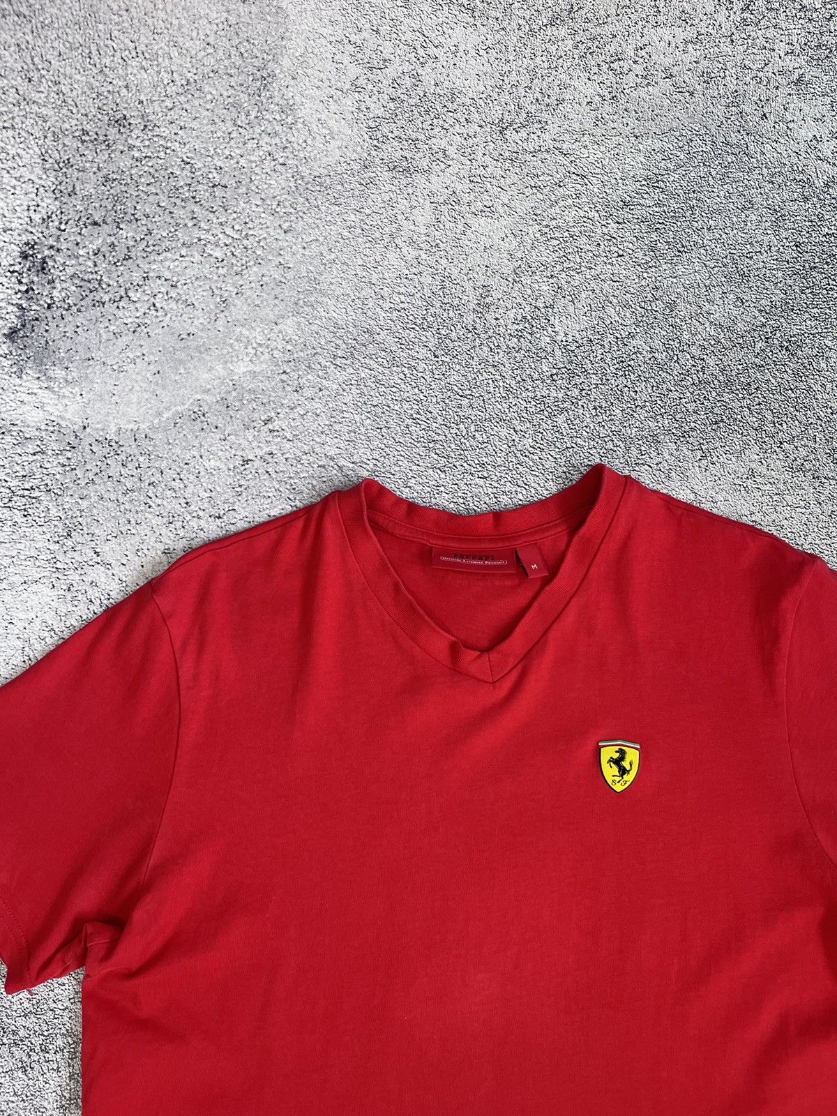 Ferrari × Vintage Ferrari Men’s T- Shirt Vintage Red V- Neck Official Product Size US M / EU 48-50 / 2 - 3 Thumbnail