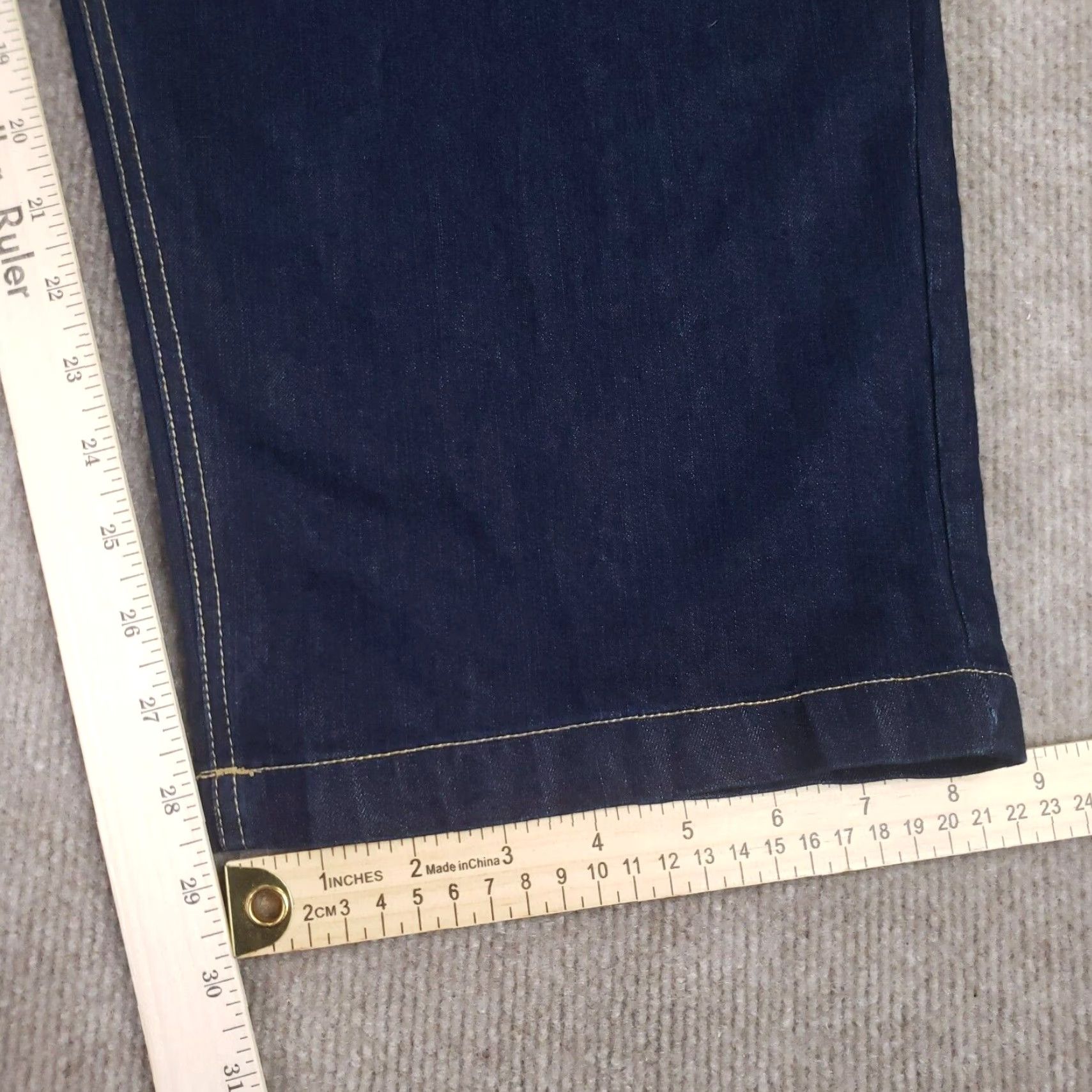 Stacy Adams Stacy Adams Chino Pants Mens 44x30 Blue Straight Leg Flat Front Cotton Size US 44 / EU 60 - 3 Thumbnail