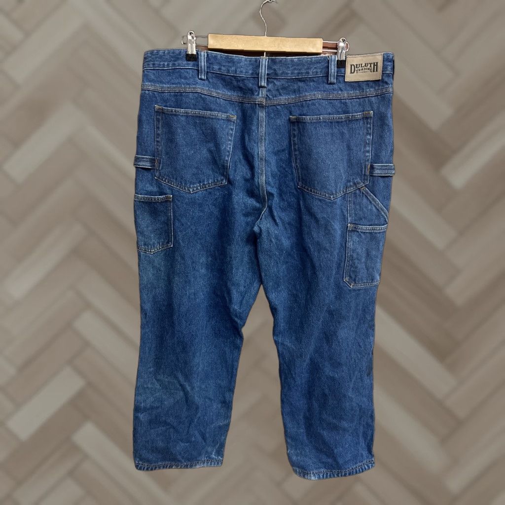 CO Duluth Trading Co Jeans Men 42x30 Denim Cotton Blue Medium Wash Regular Straight N/A Size US 42 / EU 58 - 1 Thumbnail