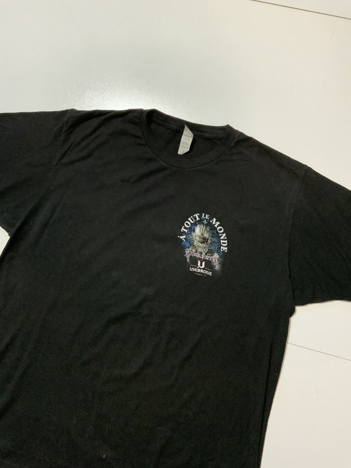 Megadeth Unibroue Brewery X Megadeth A Tout Le Monde Rock Band TShirt Size US L / EU 52-54 / 3 - 4 Thumbnail