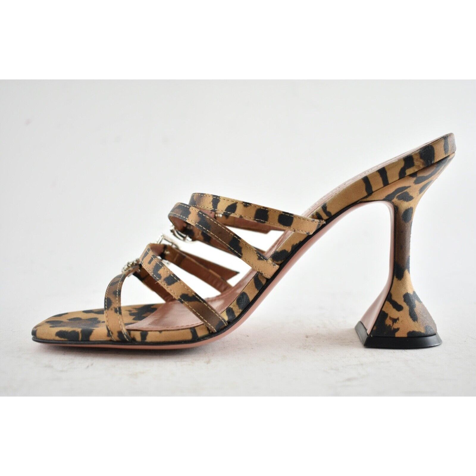 Amina Muaddi Robyn Slipper Satin Crystal Backless Sandal Heel Pump 41 Size US 11 / IT 41 - 9 Thumbnail