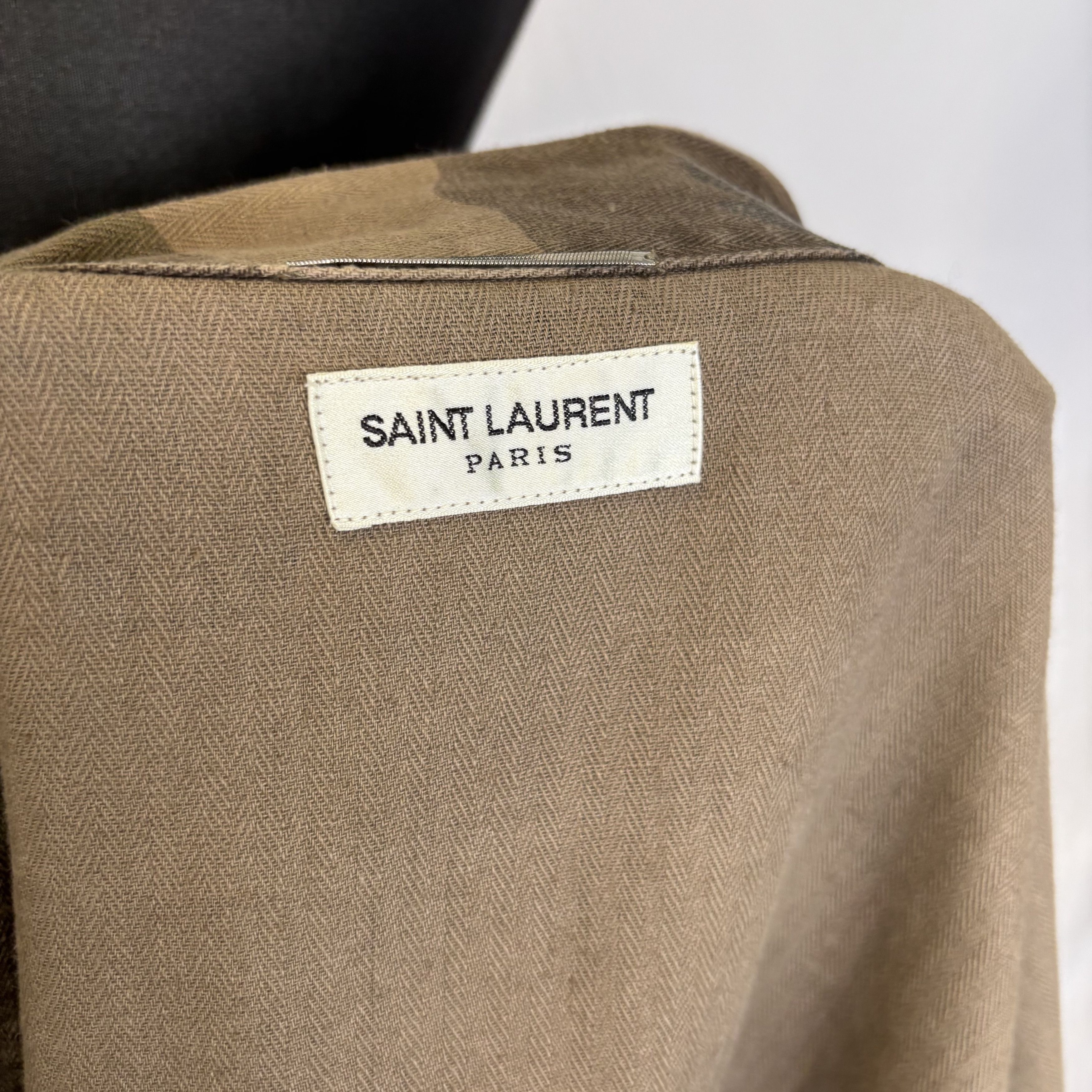 Saint Laurent Paris Saint Laurent Camo Jacket Size US XL / EU 56 / 4 - 6 Thumbnail