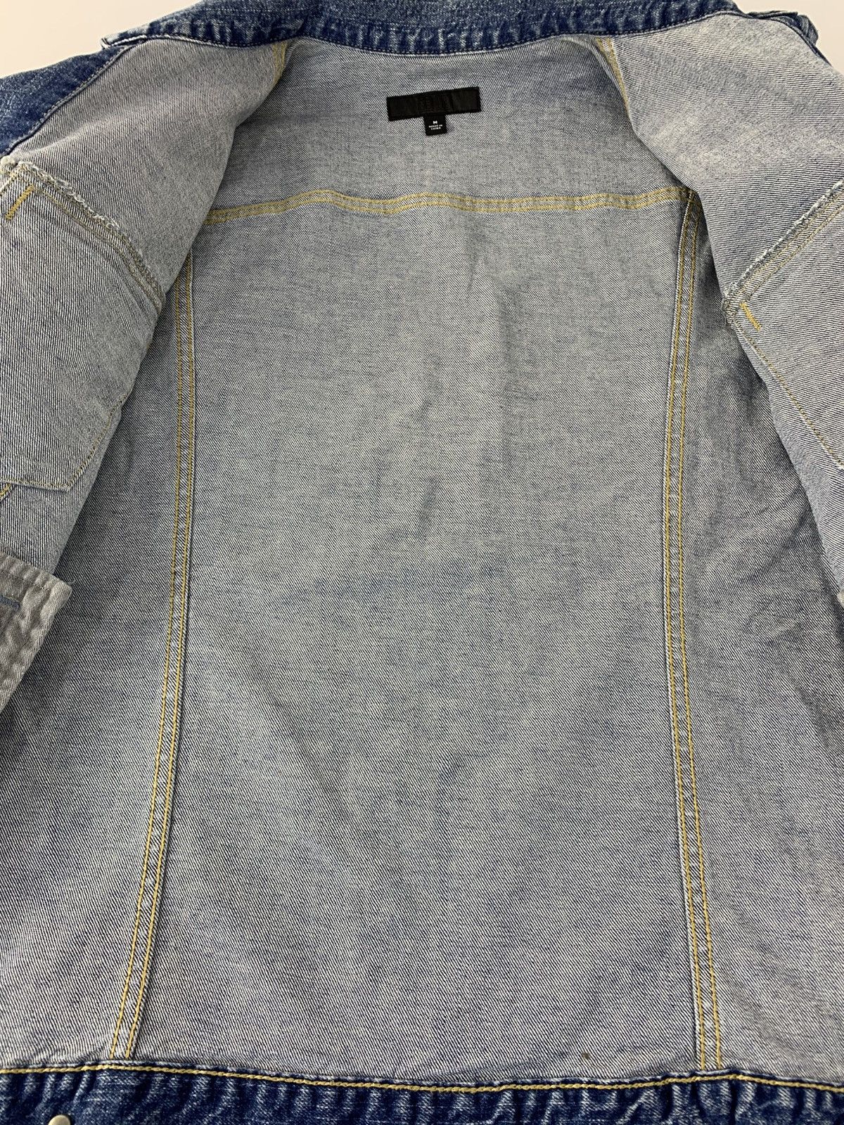 Uniqlo Indigo Denim Jacket Double Pocket Western Style Size M / US 6-8 / IT 42-44 - 5 Thumbnail