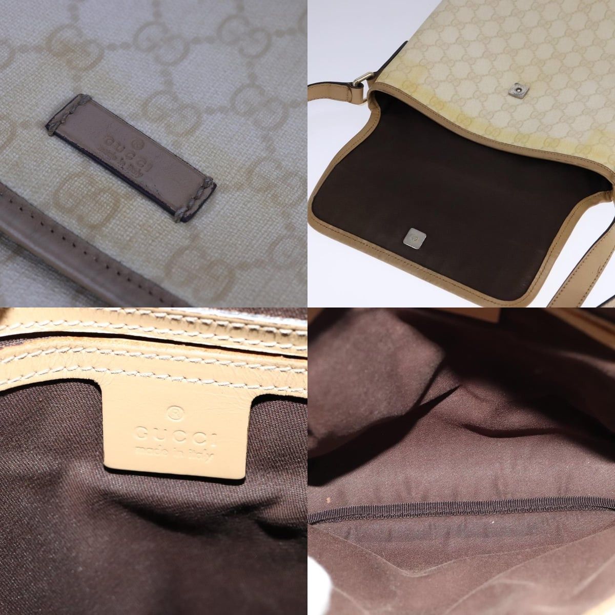 Gucci GUCCI GG Supreme Shoulder Bag Pvc Beige Gold Size ONE SIZE - 11 Thumbnail