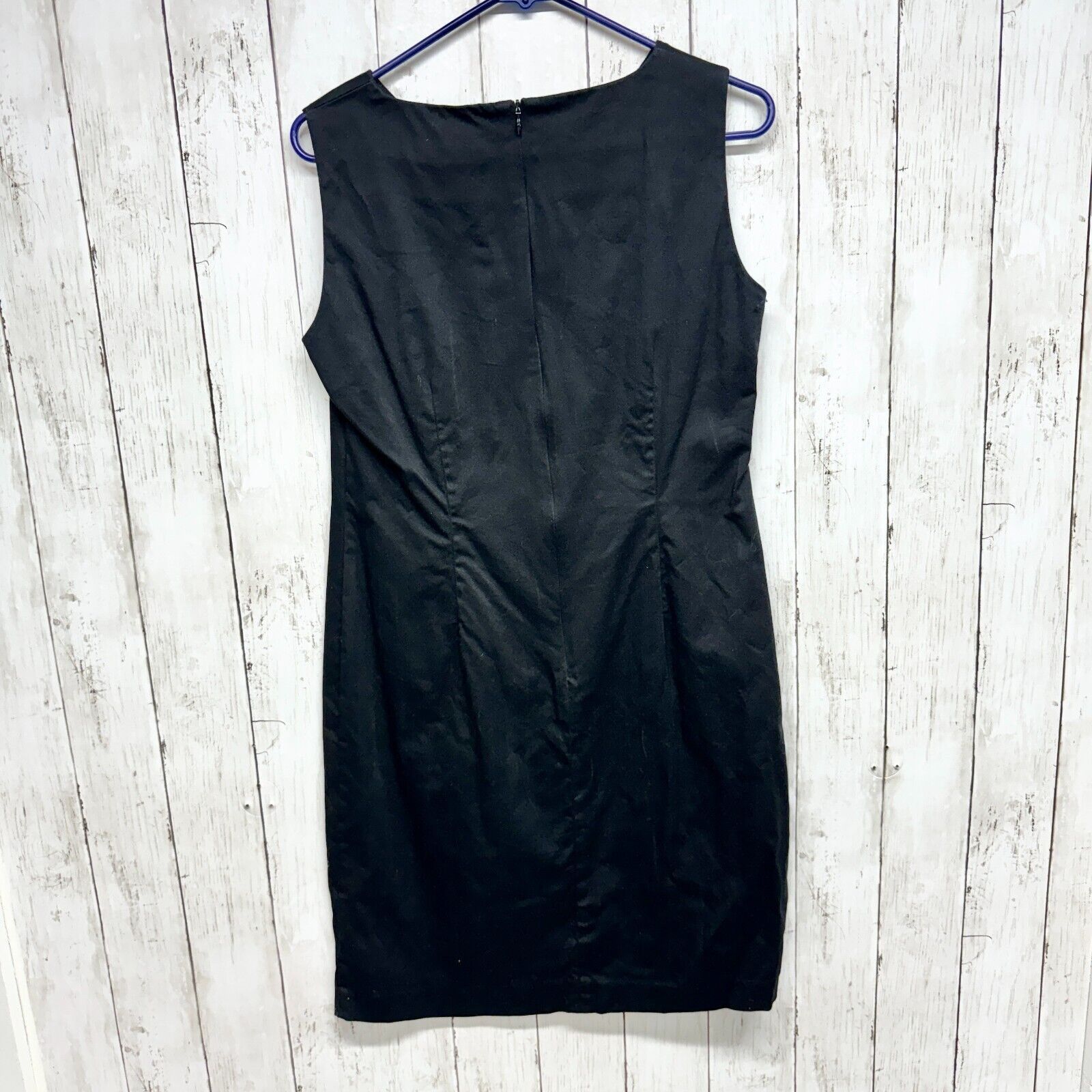 Vintage Danny & Nicole Black Sleeveless 8 Dress Embroidered Flower Size M / US 6-8 / IT 42-44 - 5 Thumbnail