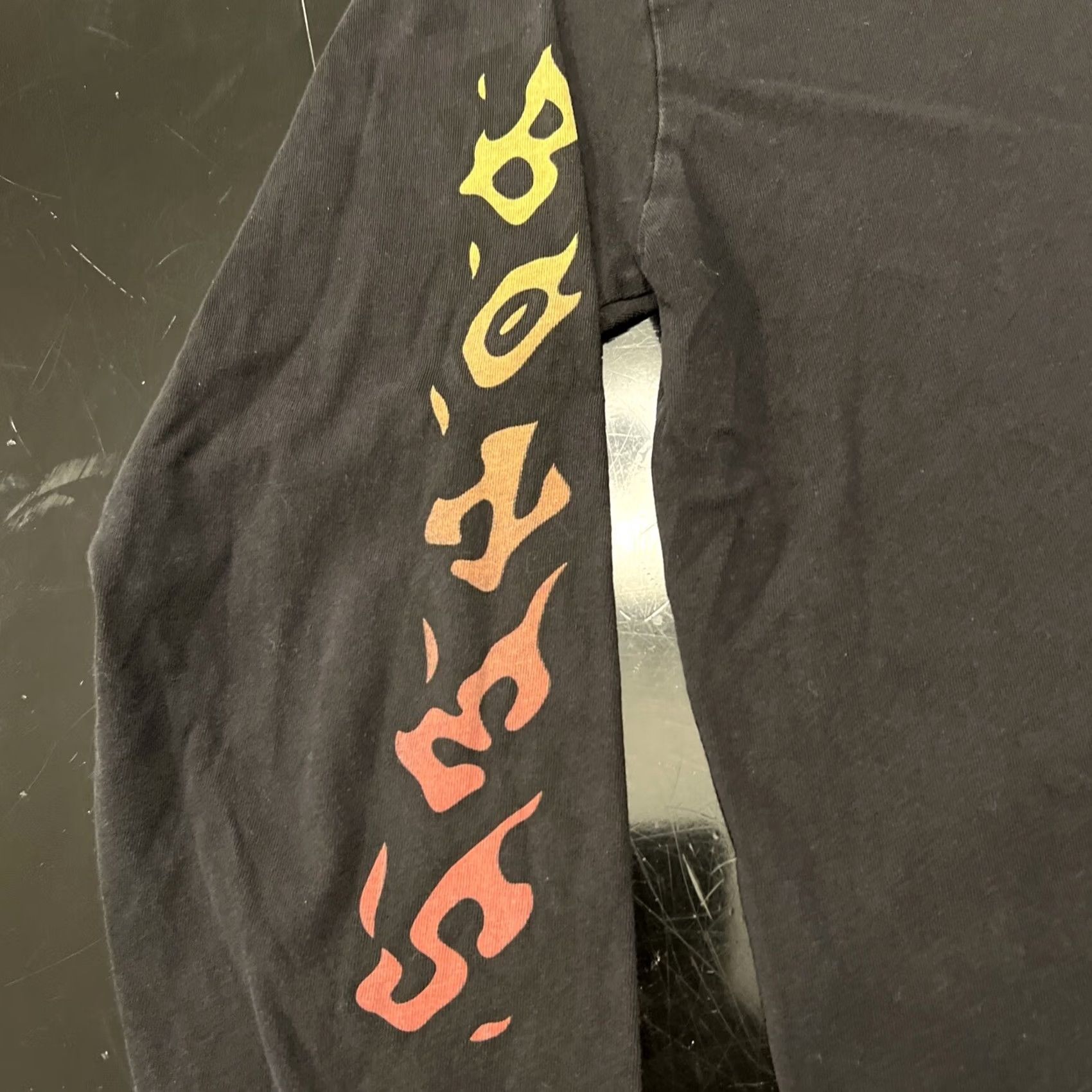 Bones VINTAGE BONES Shirt Adult Medium Black Knit Cotton Crew Neck Long Sleeve Graphic Print Skateboarding Bones Brigade Skater 90s? Size US M / EU 48-50 / 2 - 3 Thumbnail