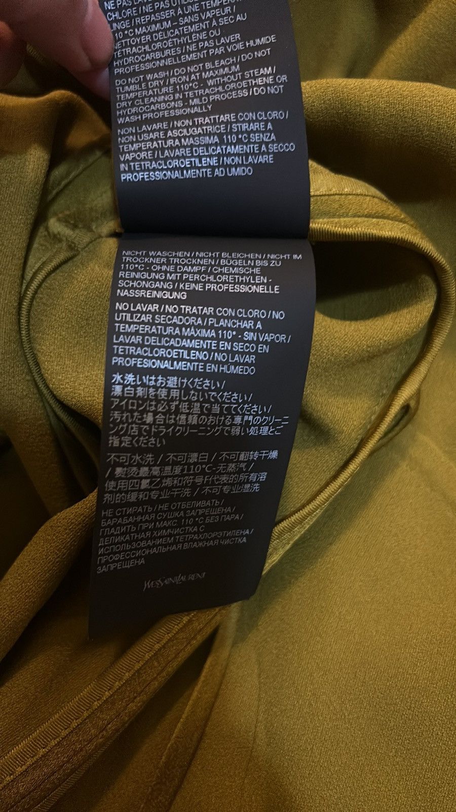 Saint Laurent Paris Saint Laurent Satin Crepe Belted Hooded Jacket Vert Mousse Size XS / US 0-2 / IT 36-38 - 11 Thumbnail