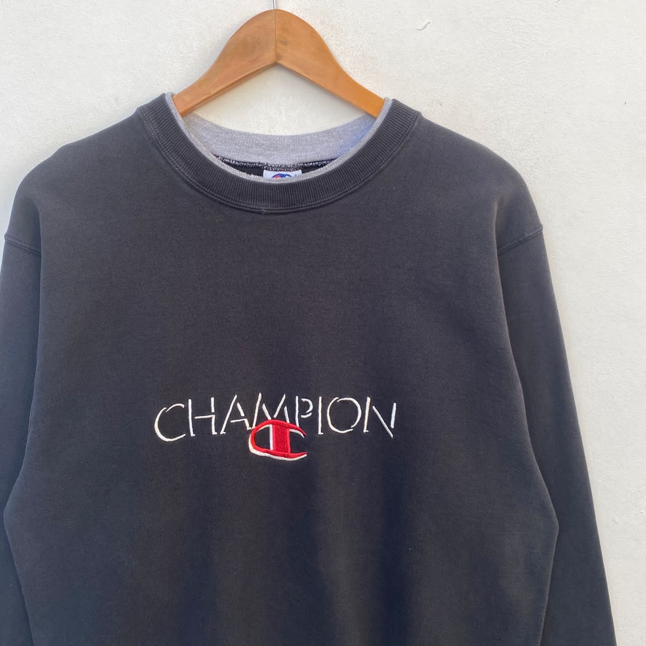 Champion × Vintage VINTAGE CHAMPION SWEATSHIRT XL PULLOVER BLACK Size US XL / EU 56 / 4 - 3 Thumbnail
