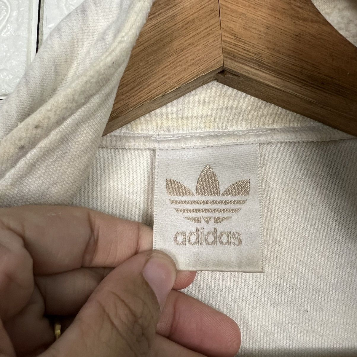 Adidas Vintage ADIDAS Big Logo Half Zipper Sweater #4028-C183 Size US L / EU 52-54 / 3 - 12 Thumbnail