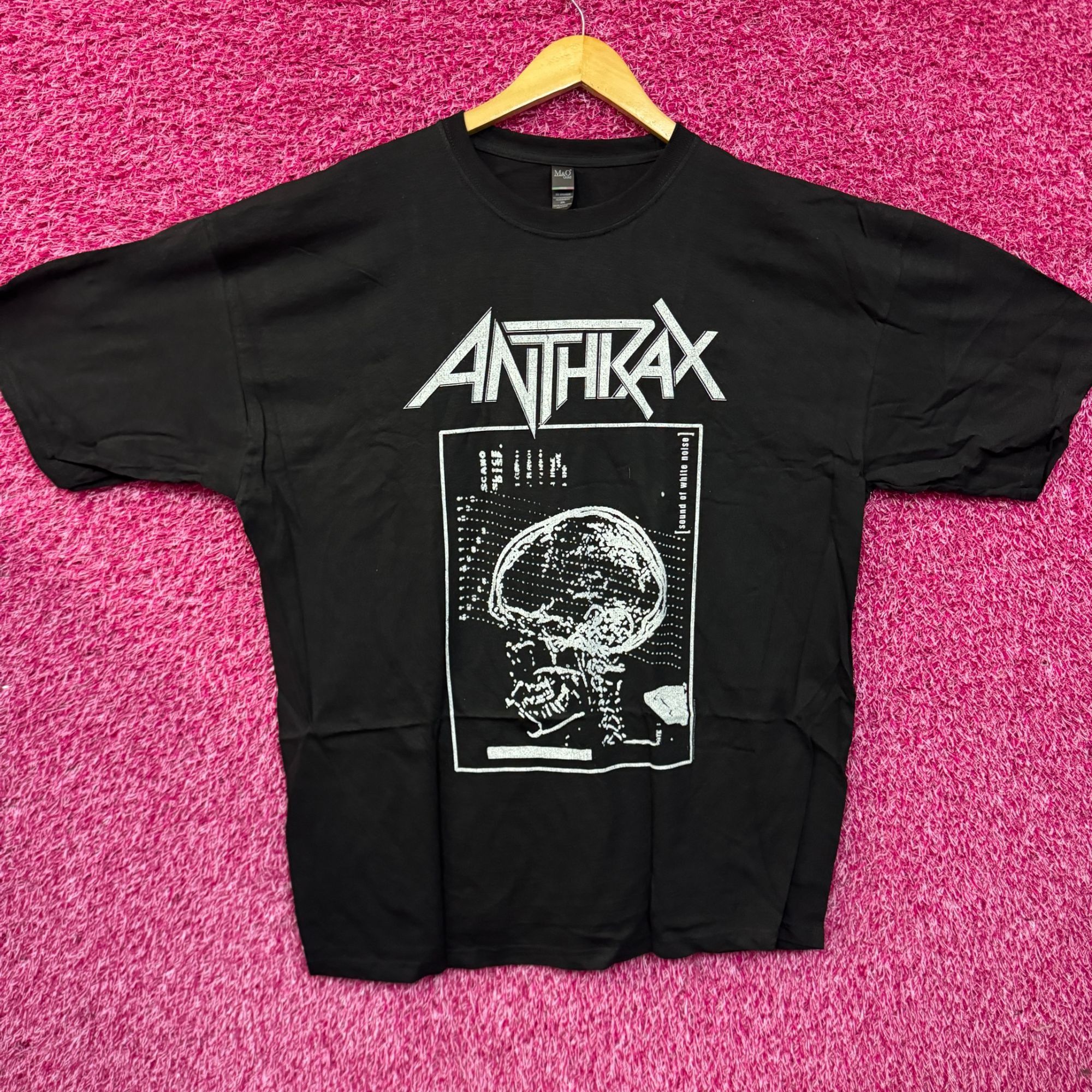 Band Tees Anthrax Sound of White Noise Album Thrash Metal Band Tee 2XL Size US XXL / EU 58 / 5 - 1 Thumbnail
