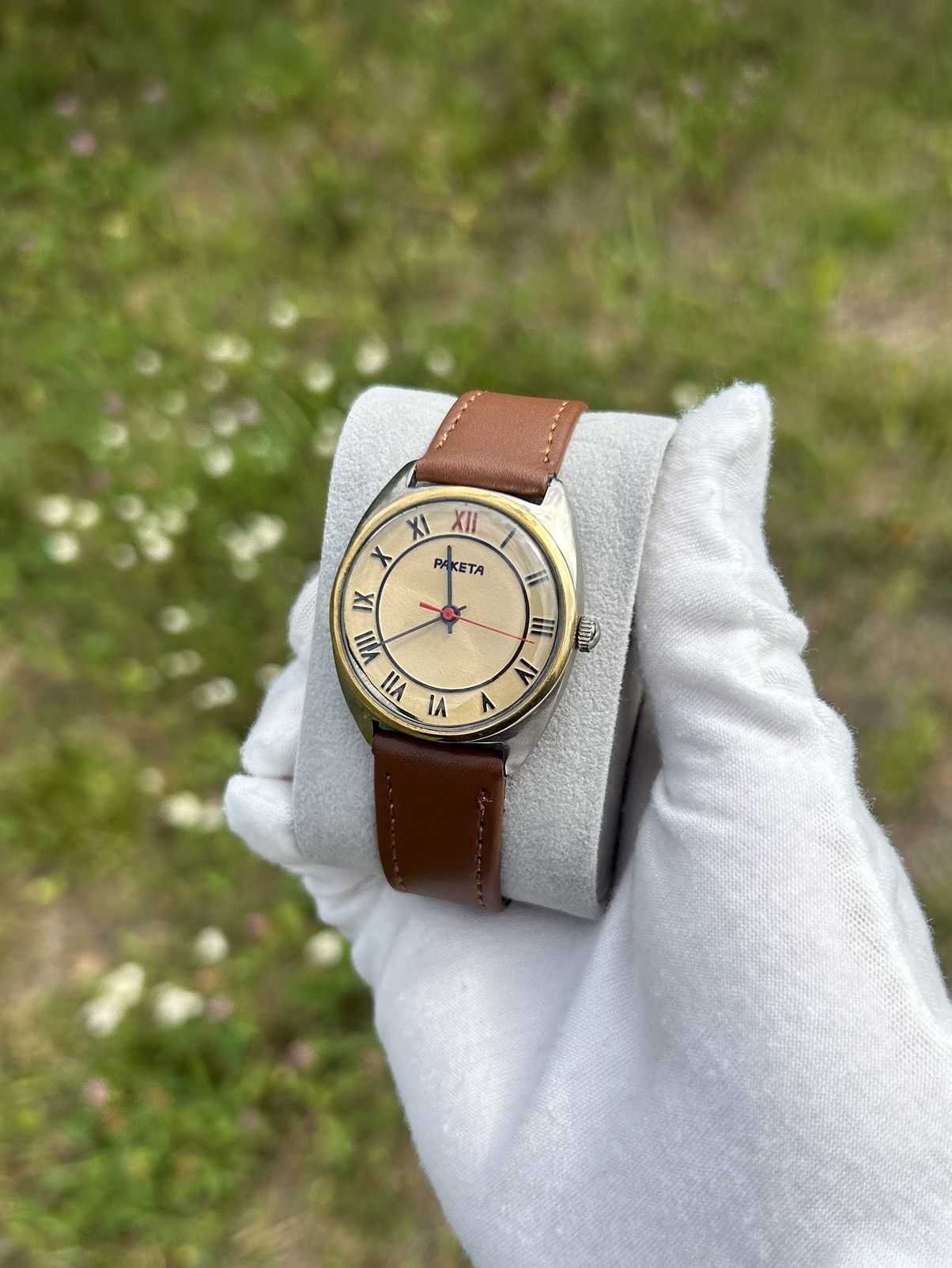 Vintage Vintage Watch Raketa Soviet USSR Mechanical Authentic 1980s Size ONE SIZE - 11 Thumbnail
